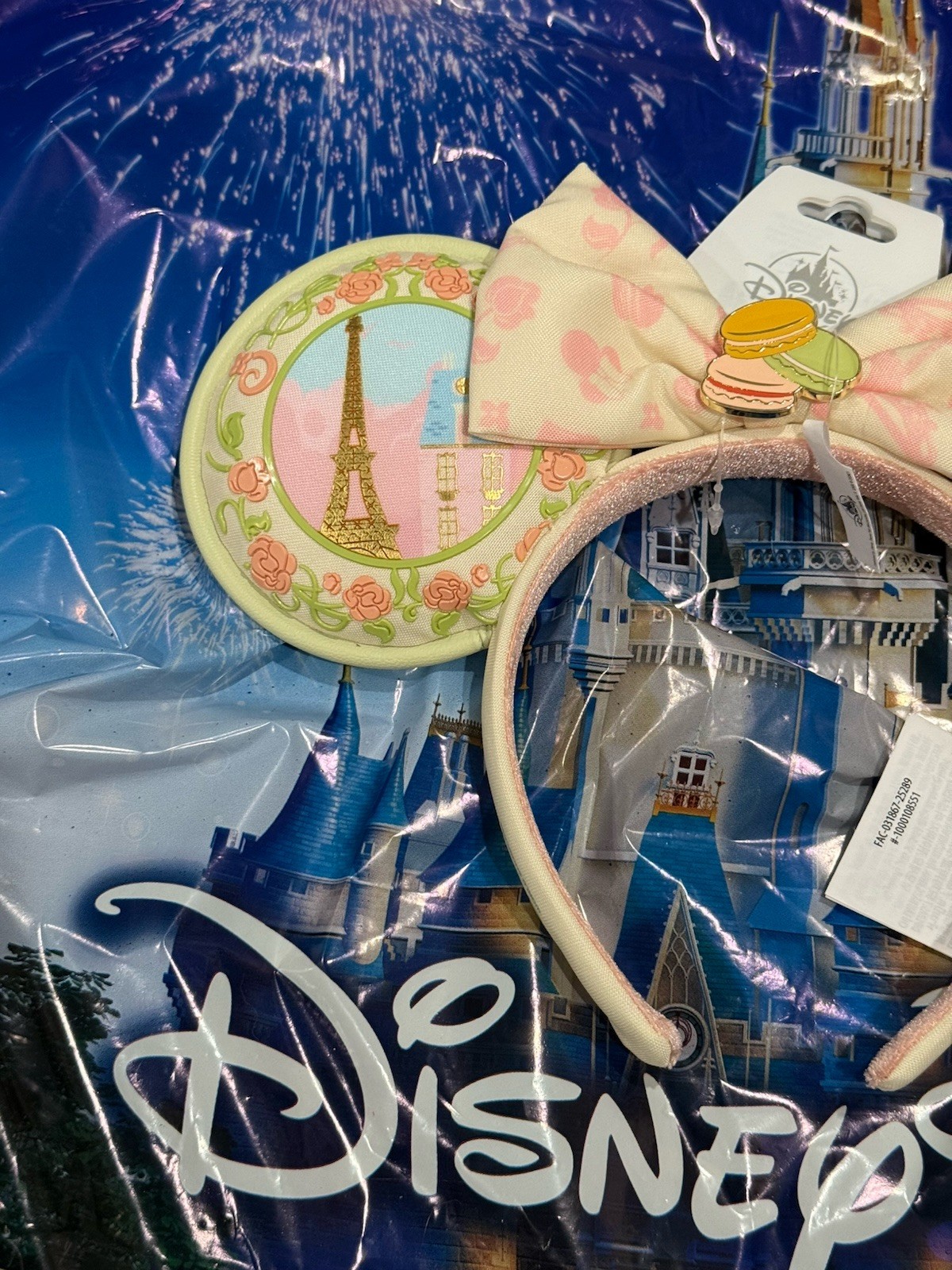 Disney Epcot World Showcase France Paris Ears Macaroons Headband Ears New