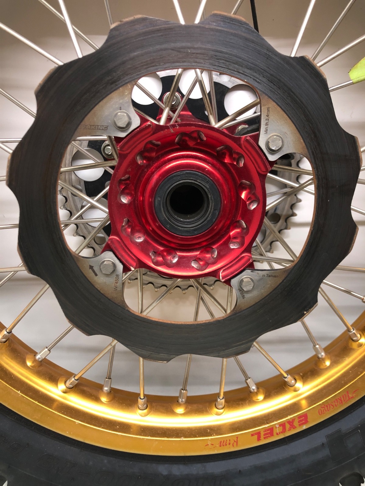 HAAN DUBYA TAKASAGO EXCEL HONDA CRF250R CRF450R FRONT & REAR WHEEL & TIRE RIM