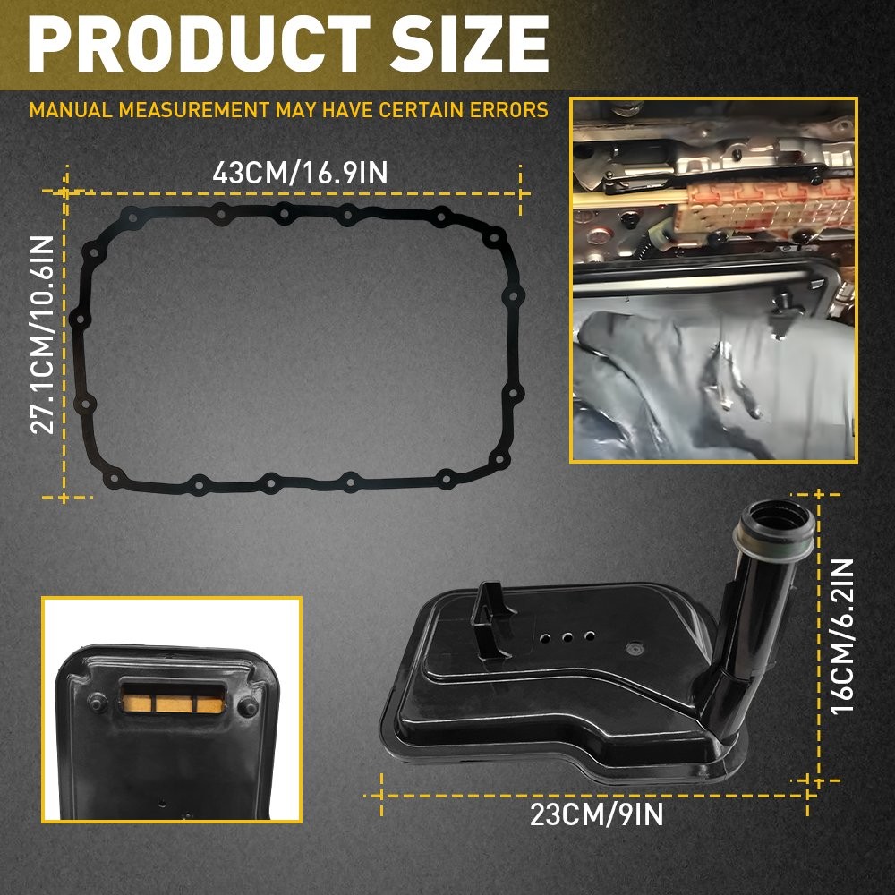 Automatic Filter Trans Kit w/ For Gasket Chevy Cadillac GMC 24236933 6L80E 6L90E