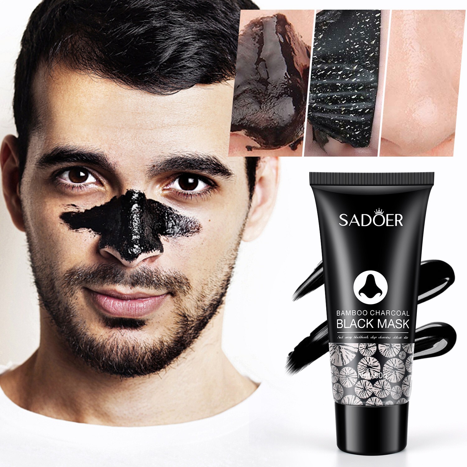 Acne Peel-off Mask - Charcoal Facial Cleanser for Blackhead Removal & Clear Skin