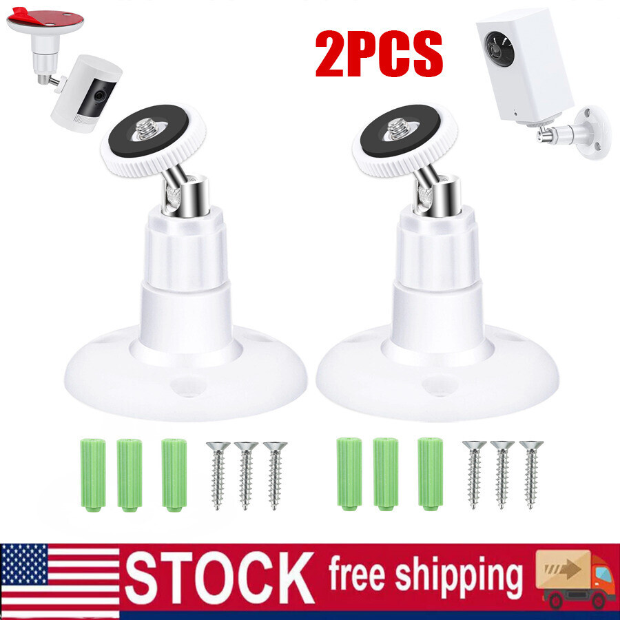 2 x Wall Mount Bracket For Ring Stick Up Cam Wired/Battery Solar Security Camera
