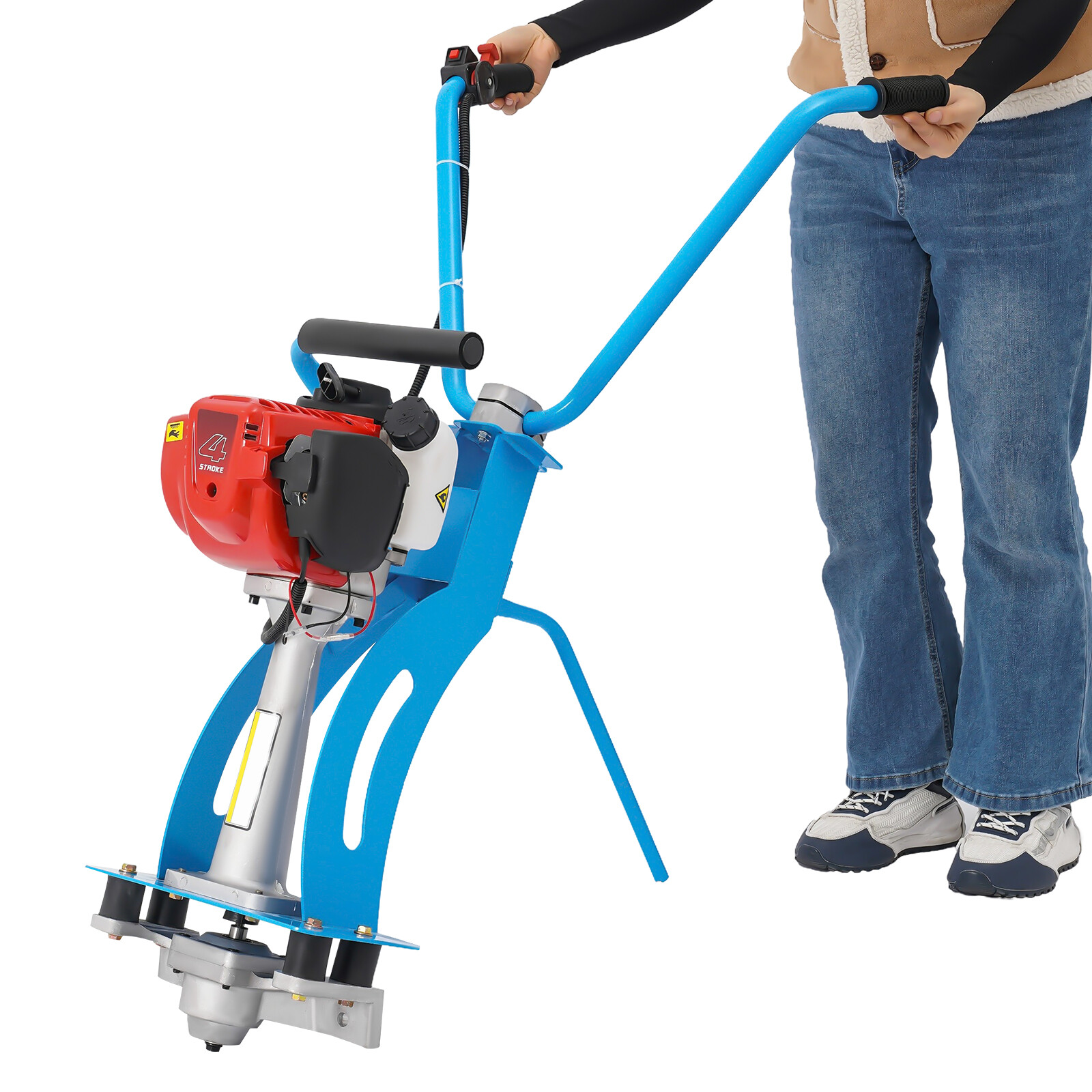 35.8CC Concrete Vibrating Machine 4 Stroke Power Screed Cement Concrete 260Kg