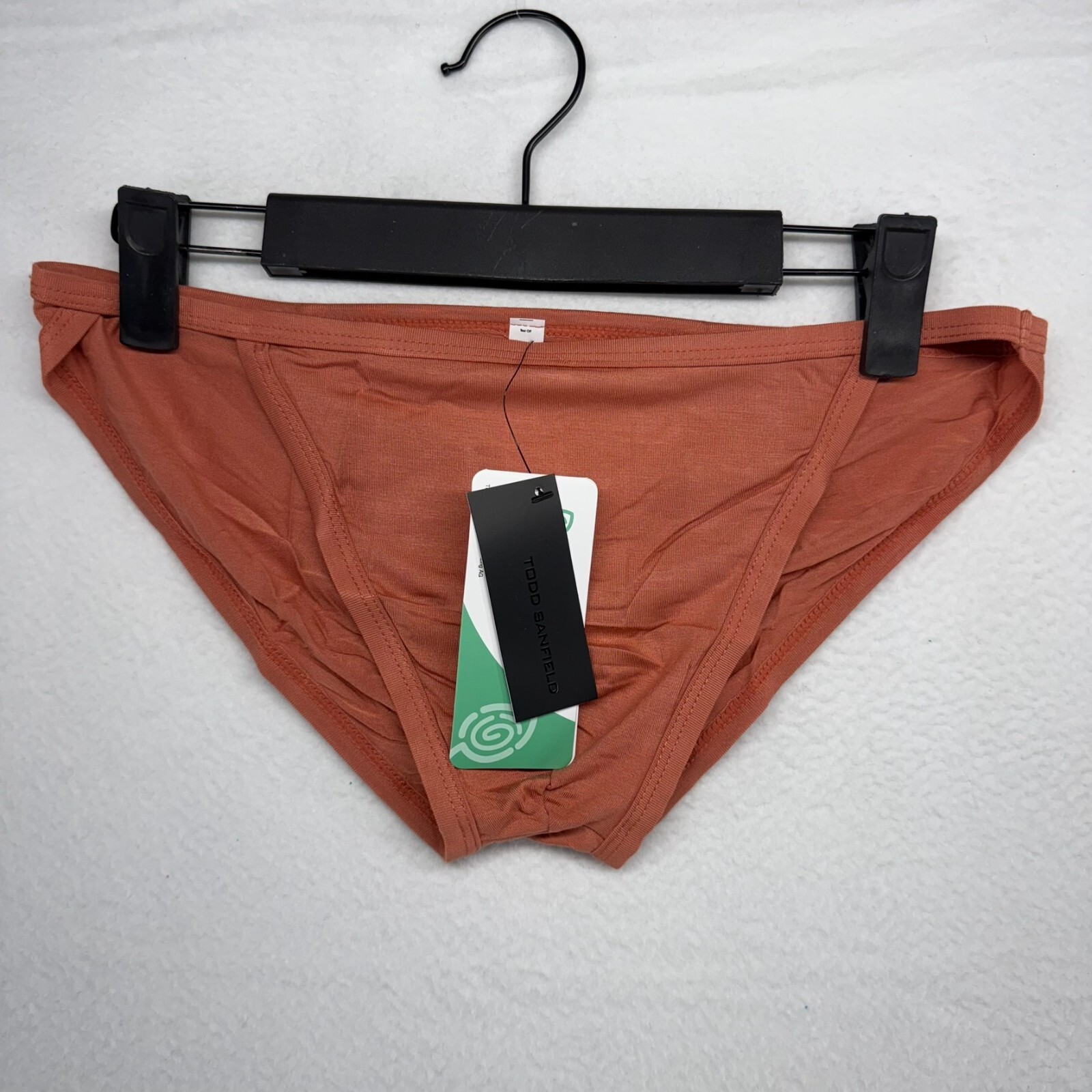 Todd Sanfield Underwear men's Medium Terracotta Essential Endurance Brief NEW