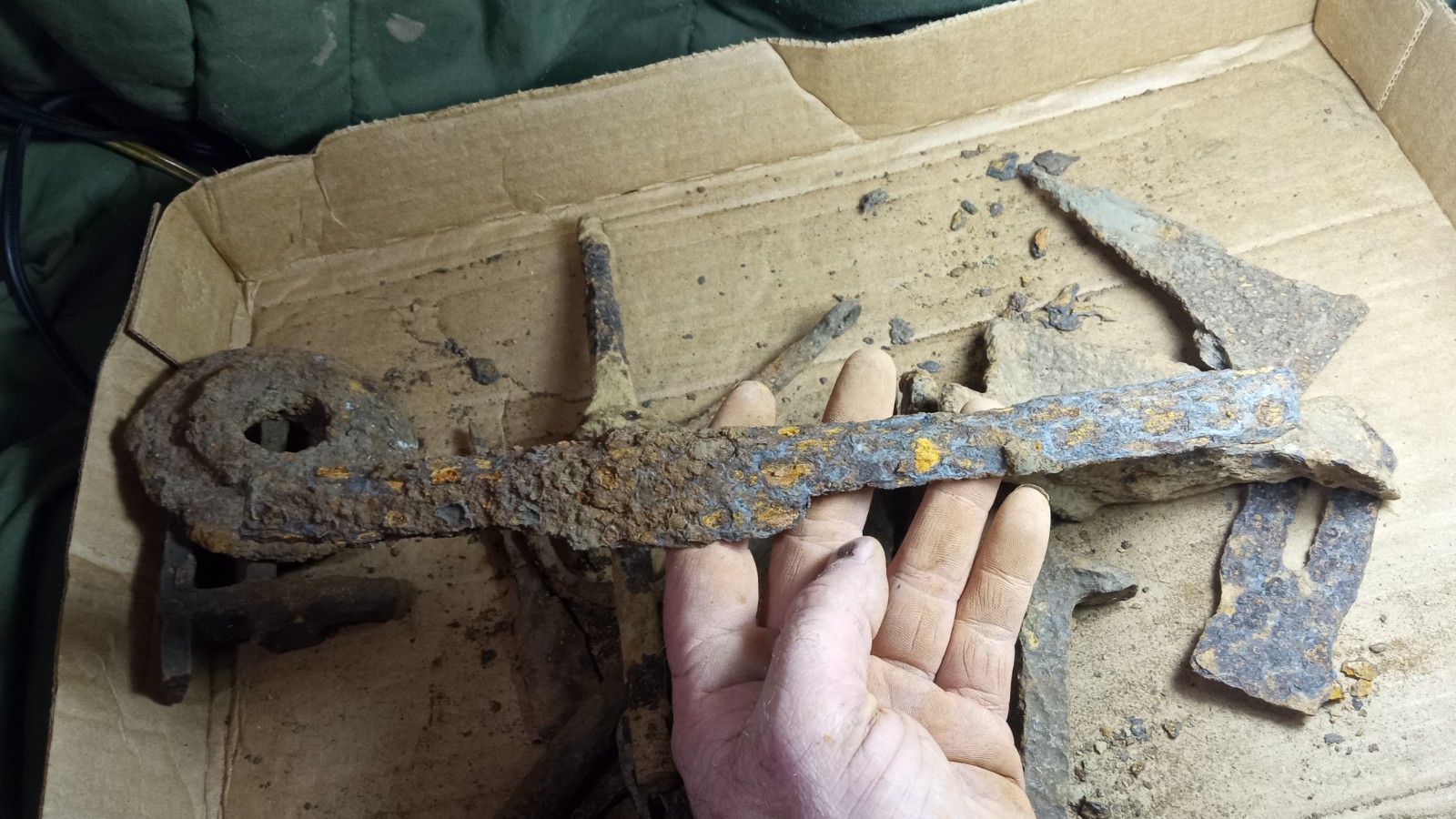 Dug civil war 30 lbs lot of Iron relics from Fort Backcreek Hedgesville WV relic