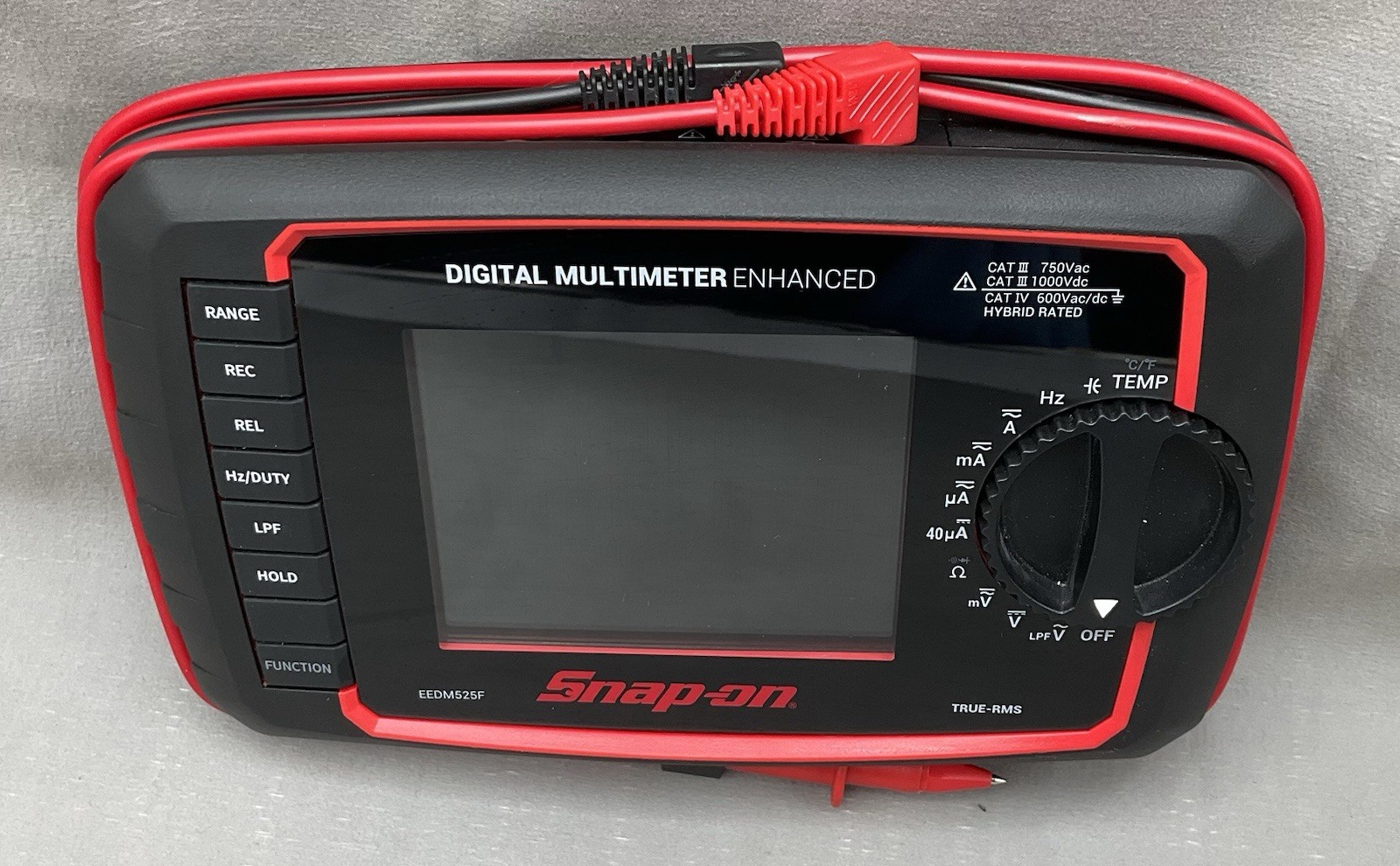 EEDM525F Snap-On Advanced Digital Multimeter W/ Leads NM TO MINT CONDITION