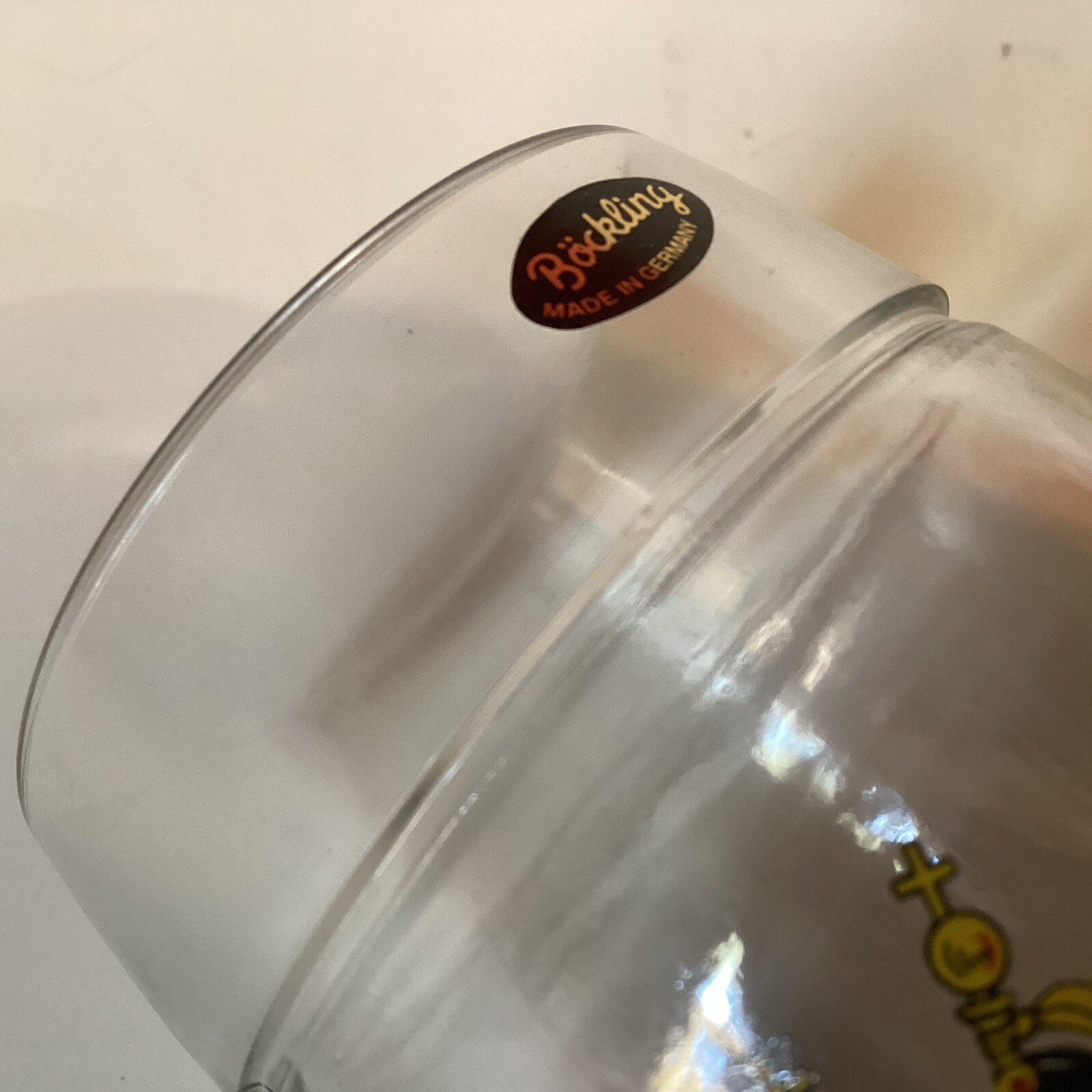 Germany Deutschland Glass Boot Mug Stein Bockling Glass