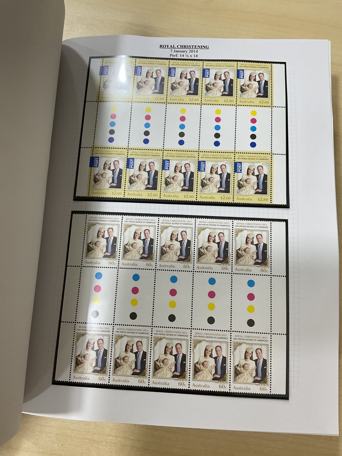 Australian stamps, coin covers + presentation pack. 2014. Album. G/127