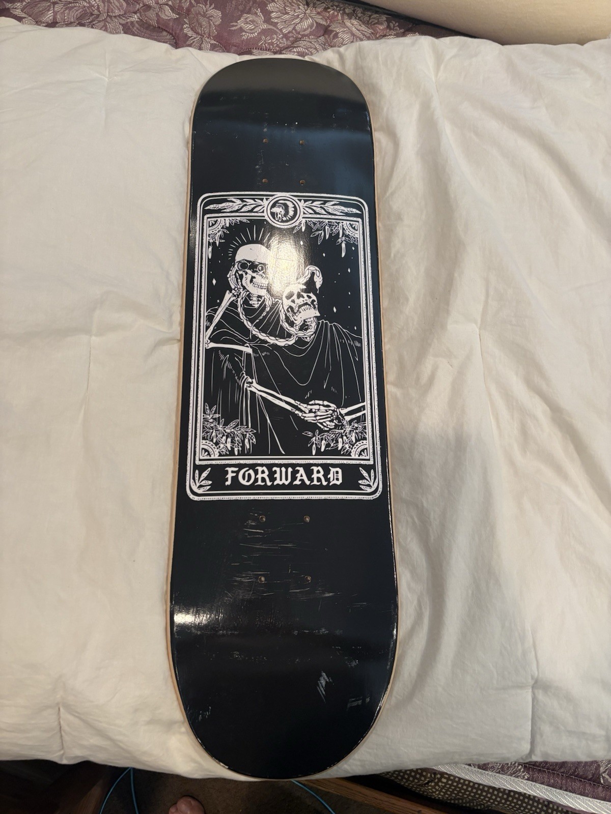 FORWARD OBSERVATION GROUP TRIBE SK8Z 8.25 skate board deck, Excellent Condition