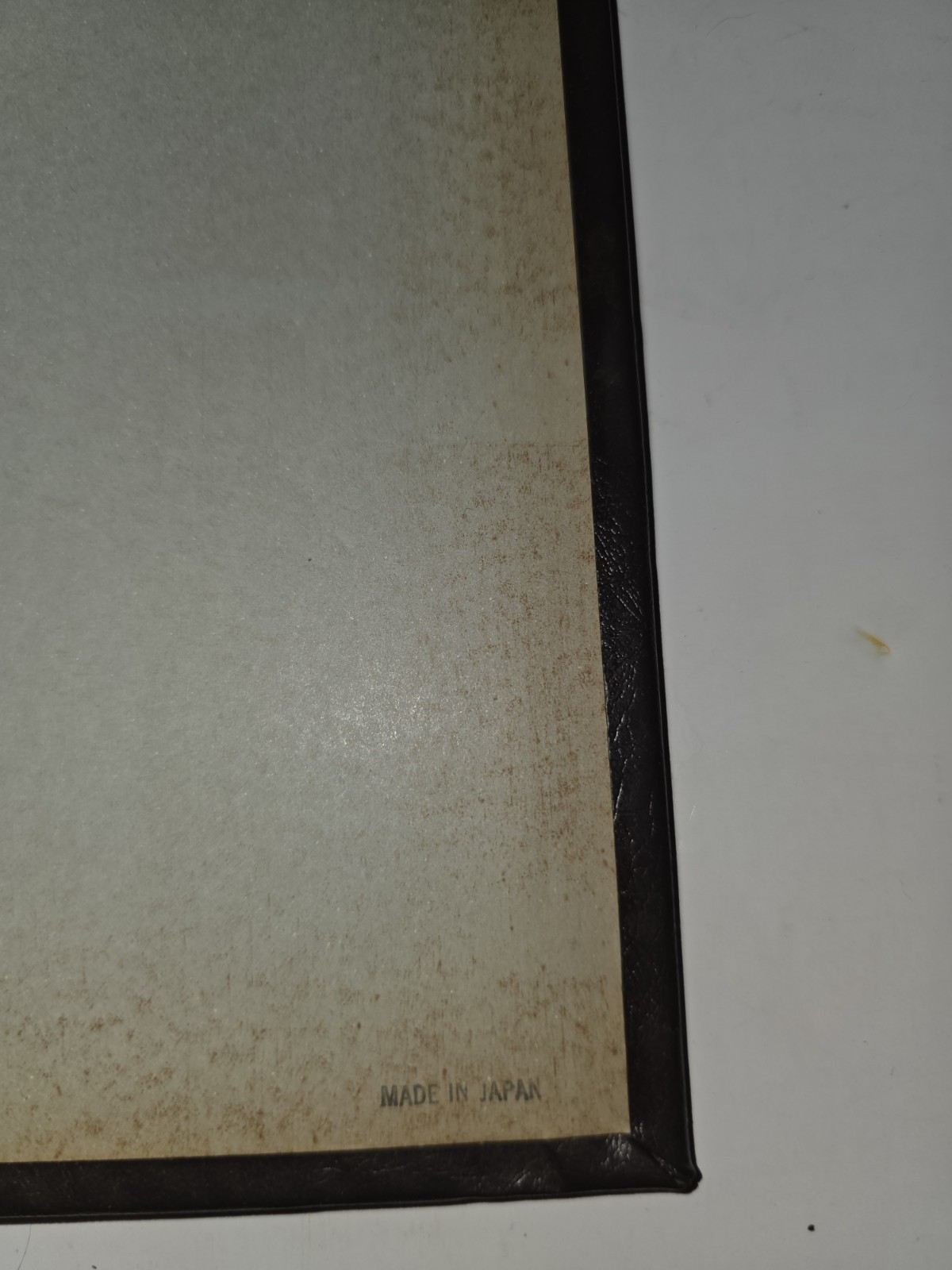 Vintage 70s Silver Magnetic Photo Album Embossed Windmill Faux Leather Japan