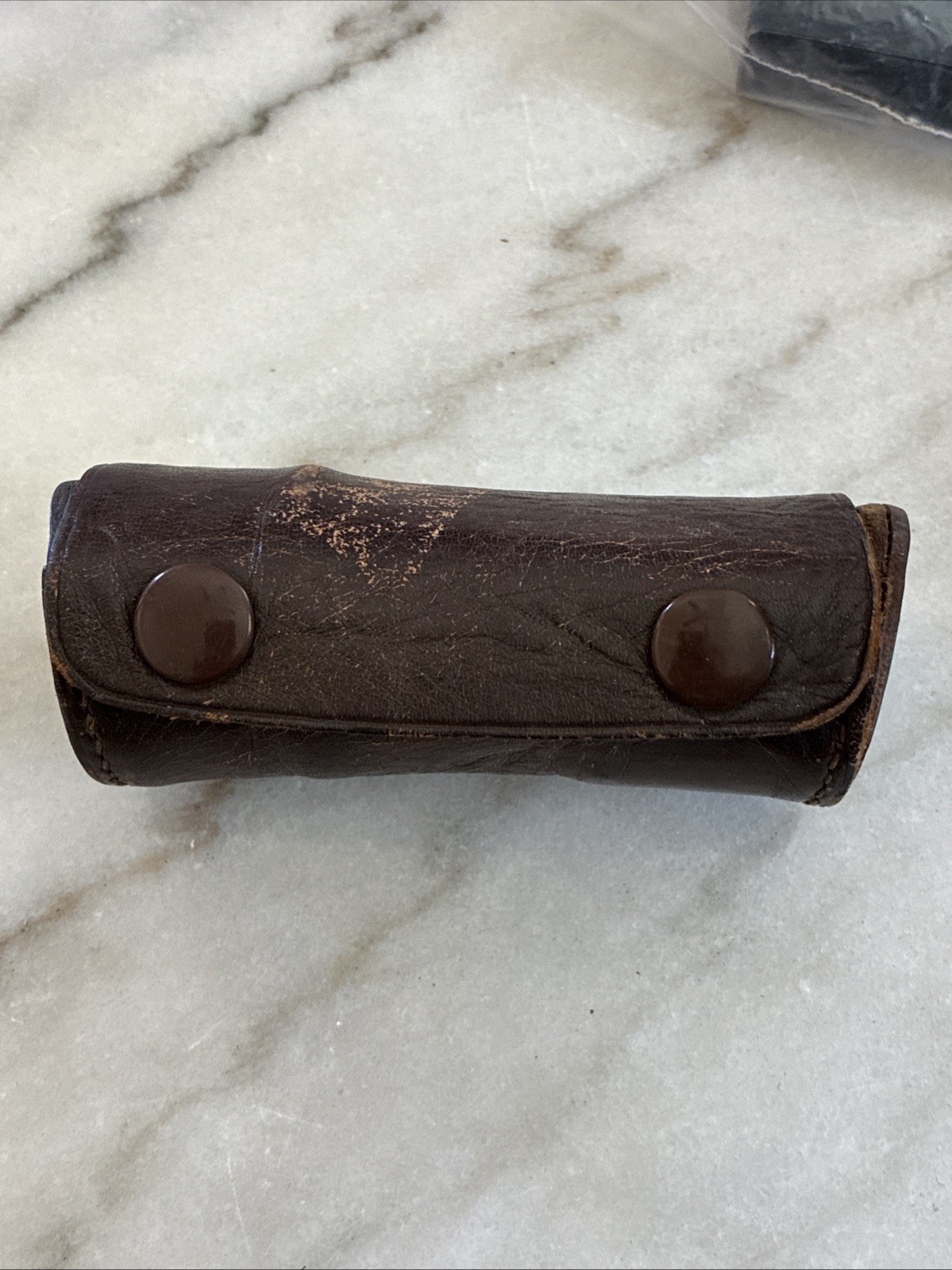 Antique Keuffel & Esser (K&E) Double Right Angle Prism W/ Leather Case USED Cond