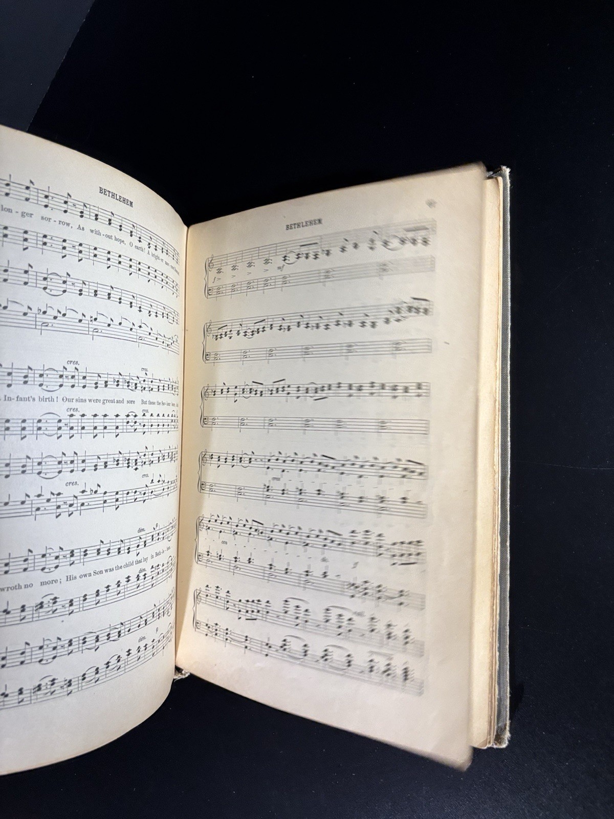 Christmas Carols and Hymns Sheet Music Book by Hollis Dann 1937 Edition