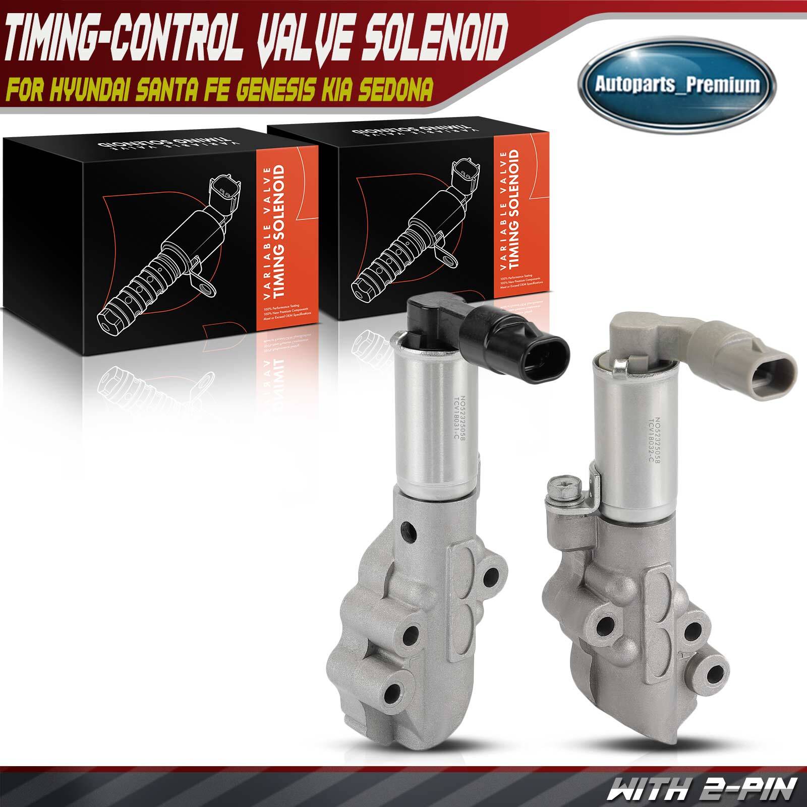 2x Exhaust/Intake Variable Valve Timing Solenoid for Hyundai Genesis Kia Sedona