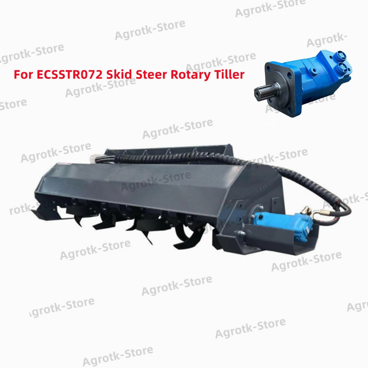 AGT Hydraulic Orbital Motor 4Hole BM5-400 For ECSSTR072 Skid Steer Rotary Tiller