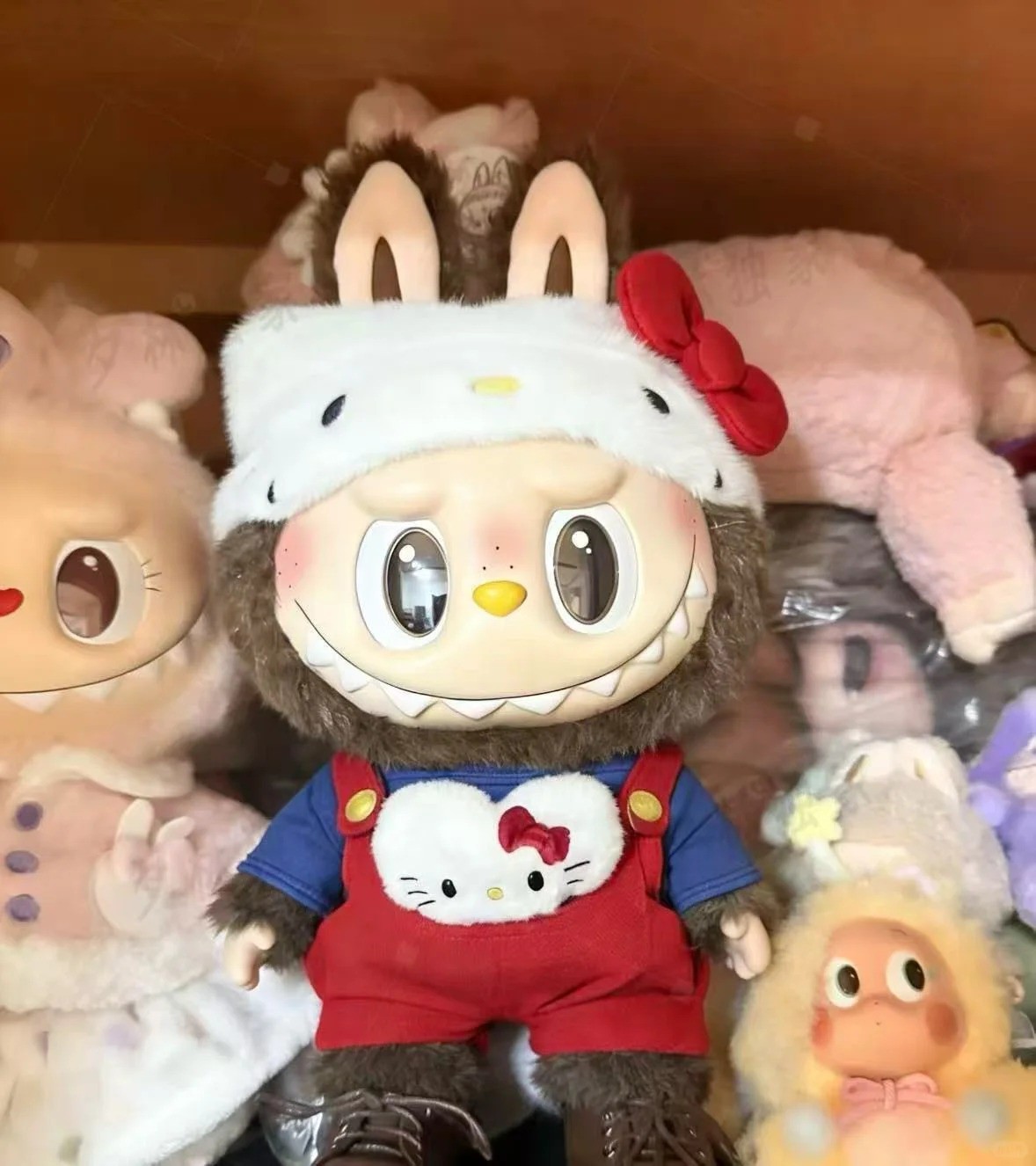 Authentic The Monsters X Hello Kitty Figure Plush Toy Gift New 14.96inches