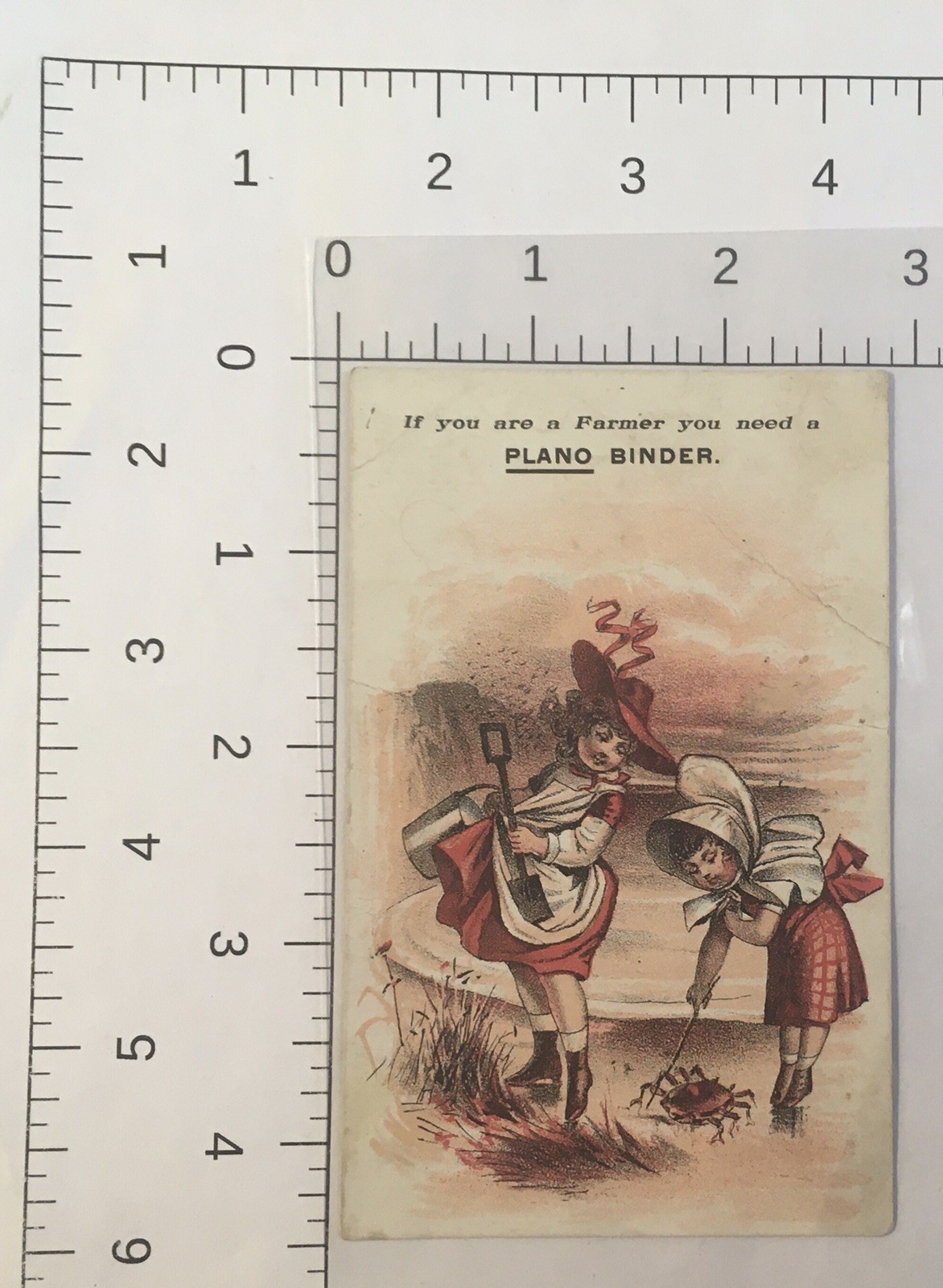 1893 Plano Mfg Co Chicago IL Light Running Grain Gatherer Harvester