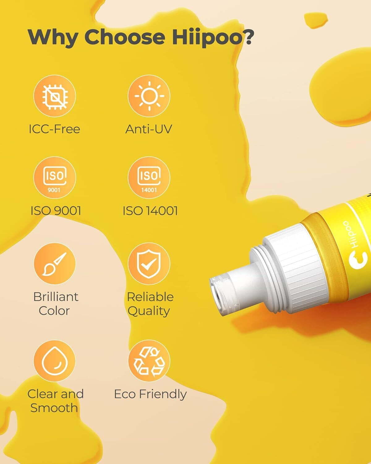 400ML Hiipoo Sublimation Ink with Heat Tape Refill for ET-2400 ET-2720 ET-2800