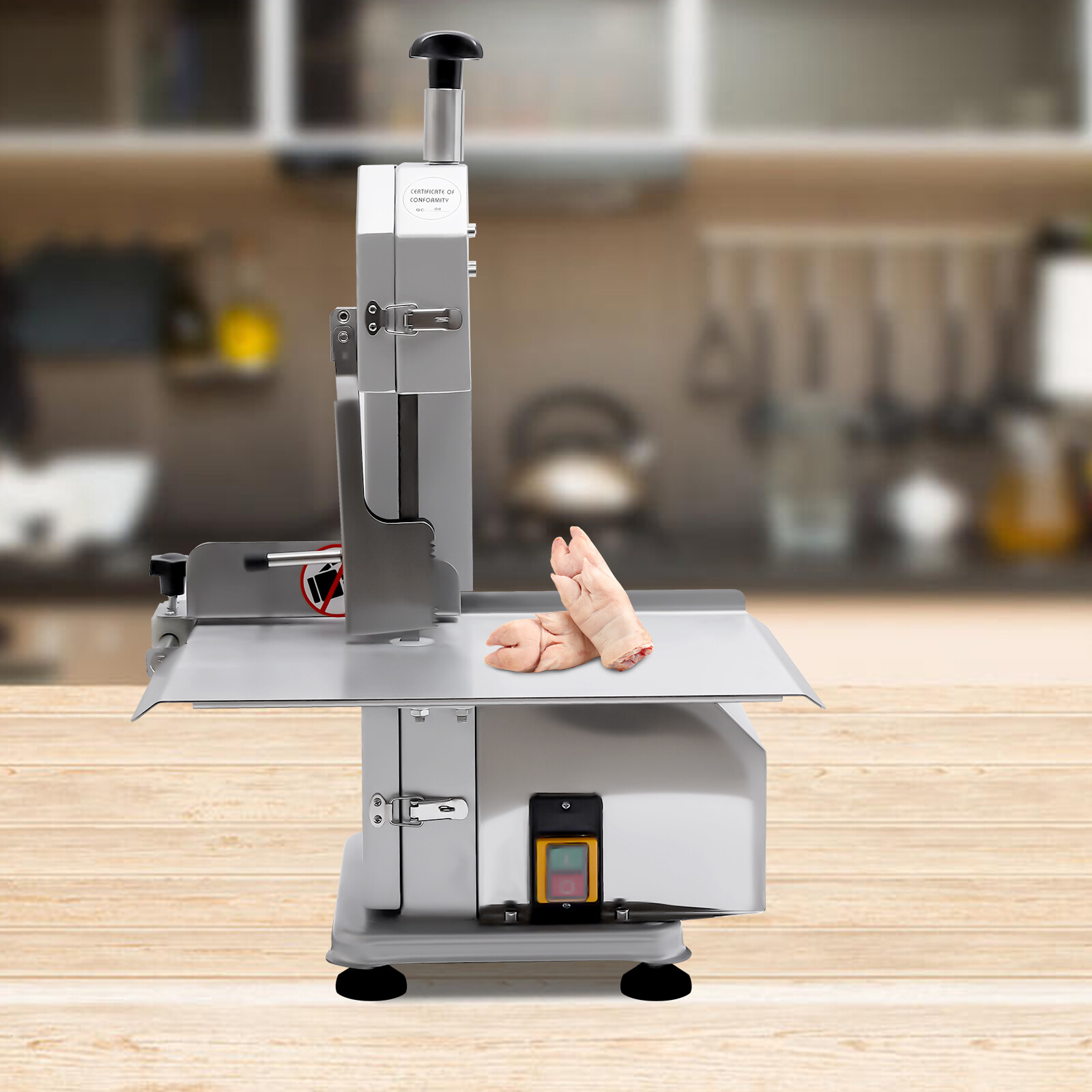 Commercial Electric Frozen Meat Cutting Machine Band Saw Blade Bone Cutter 650W