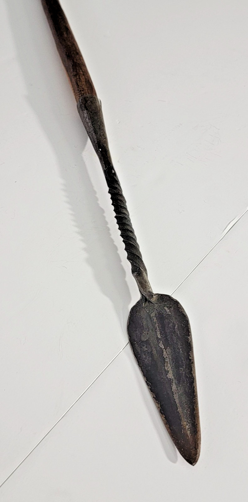 African Kenyan Maasai Hunting Spear Vintage Handmade - 41"