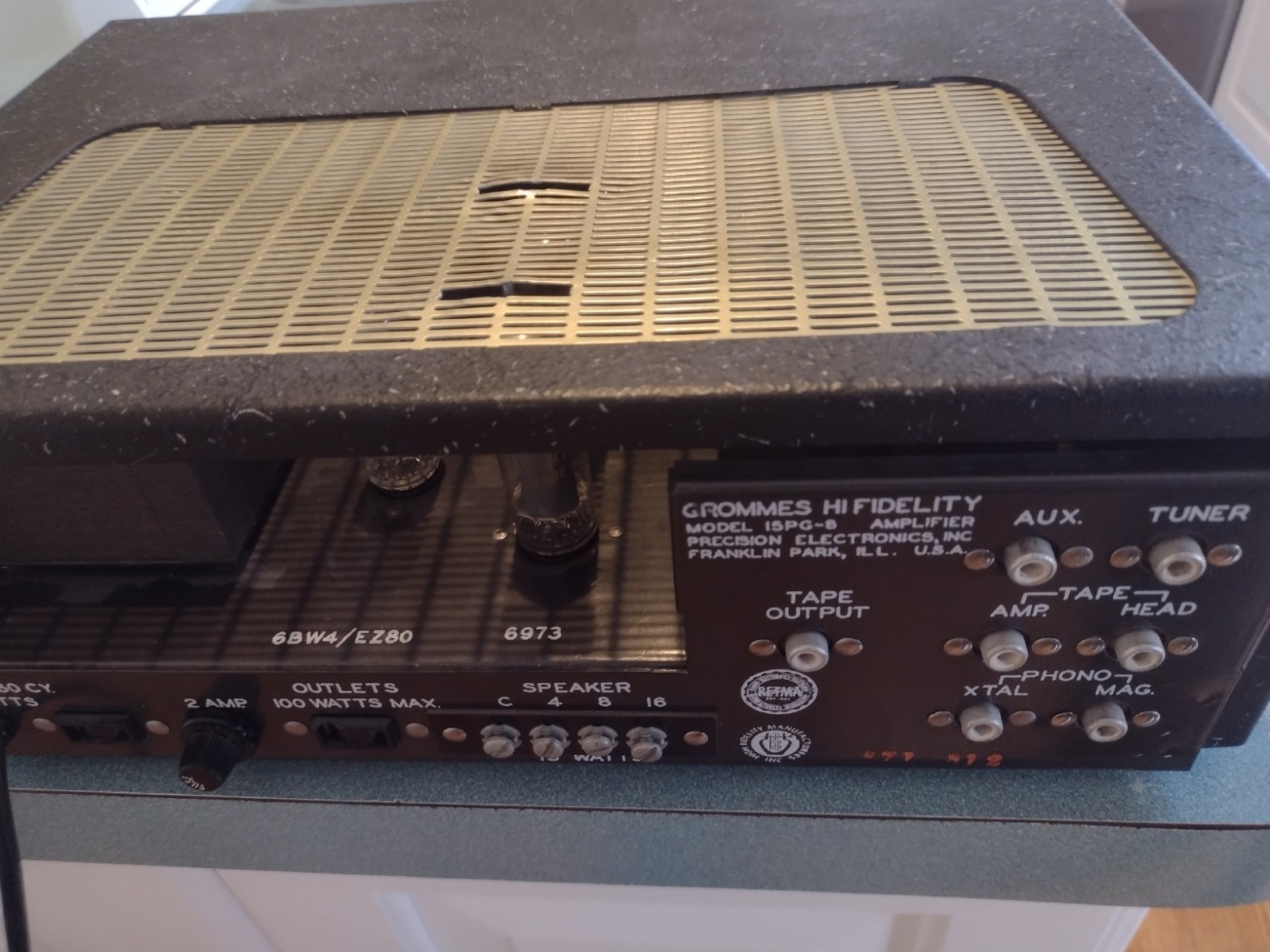 Grommes 15PG-8 Mono Integrated Vacuum Tube 6973 Amp Amplifier