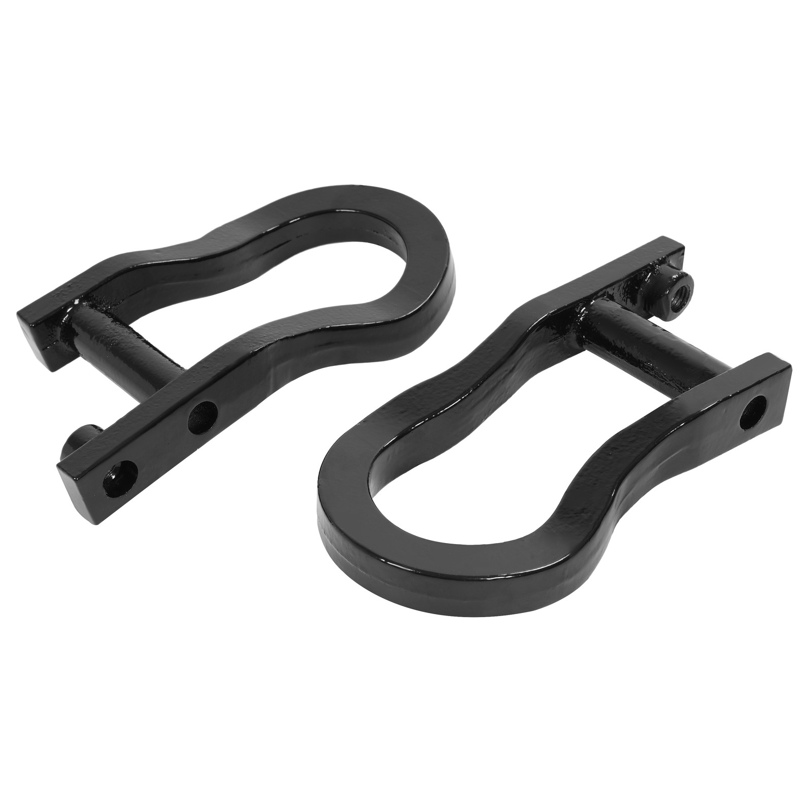 1Pair Tow Hooks For Chevrolet Silverado GMC Sierra 1500 07-19 Black #84072463