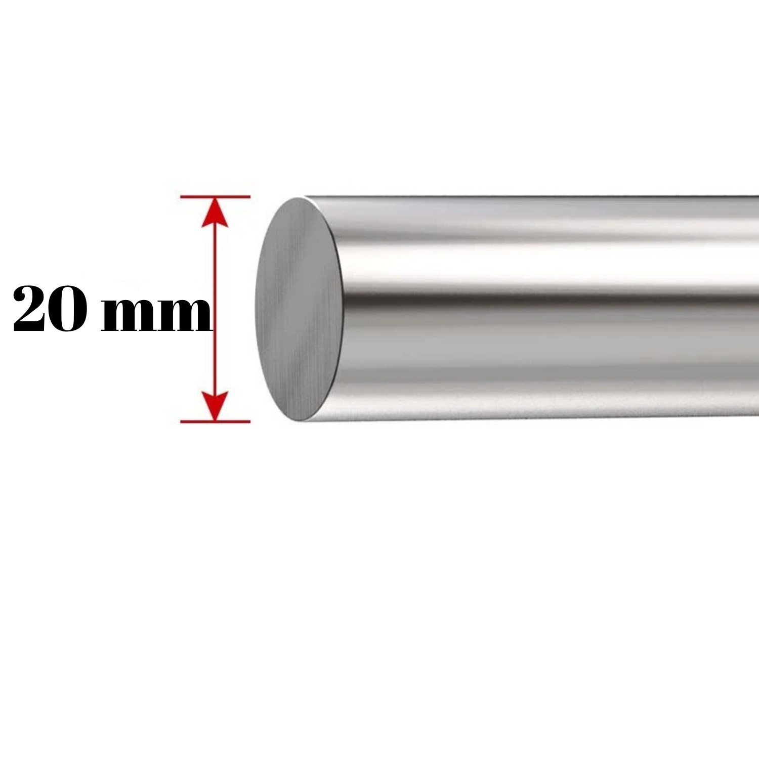 Cylinder Rail Linear Optical Axis Shaft Rod Bearing Steel OD 20X100-2000MM HRC65