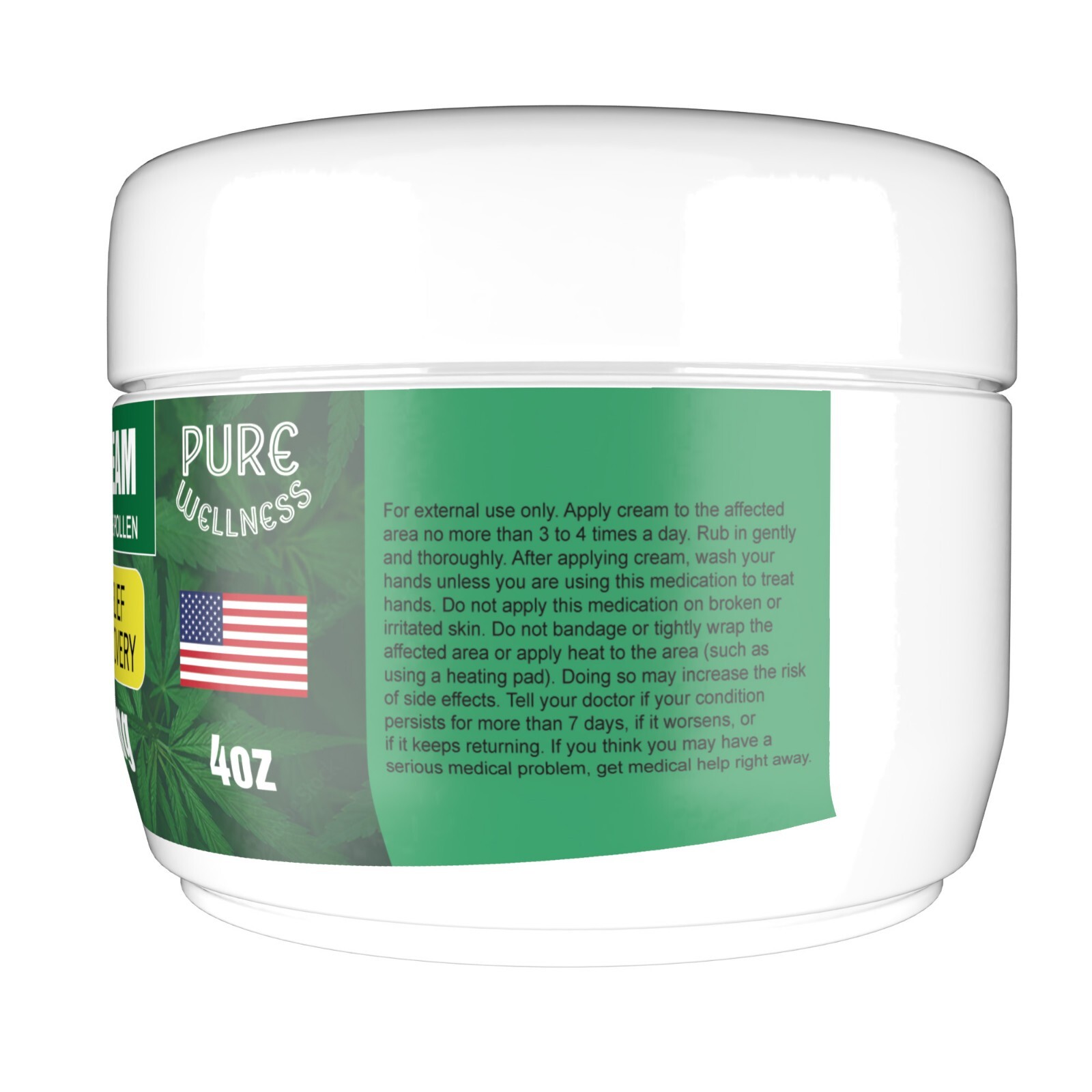 Strong Hemp Pain Relief Cream | Fast Pain Relief for Joints, Muscles, Nerves