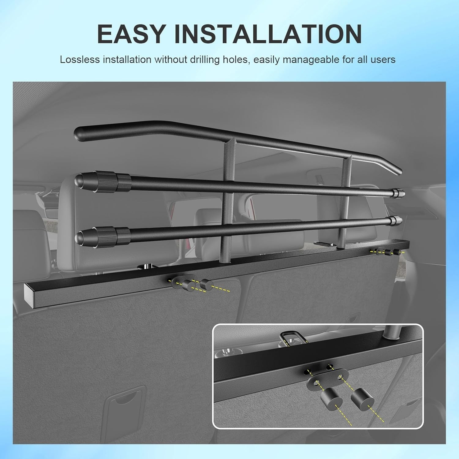 For 2025 Toyota 4Runner Dog Car Barrier Dog Gate Pet Barrier Replacement