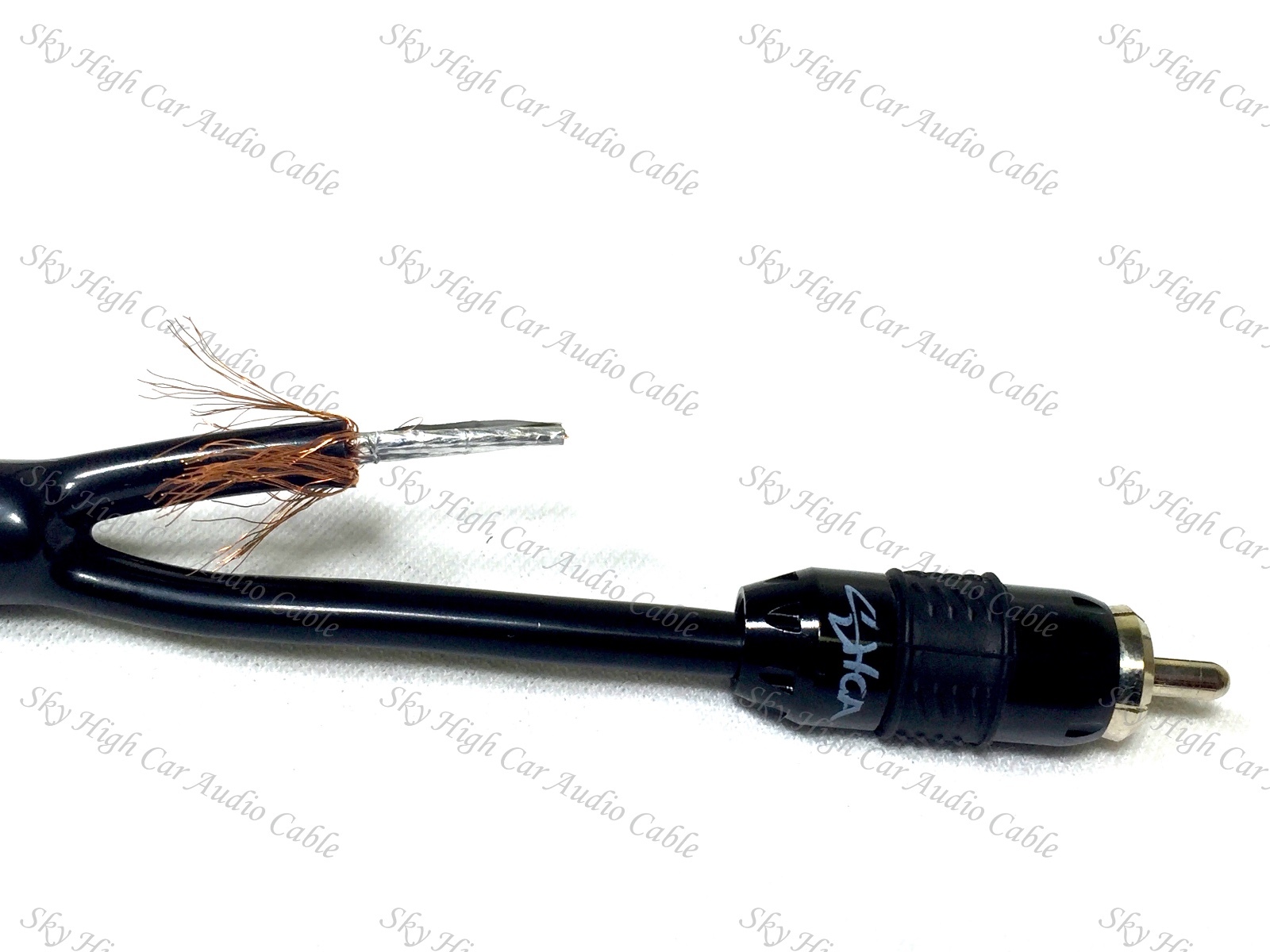 Sky High Car Audio 20 ft 2 Channel PREMIUM RCA Cable Nylon Copper Braided 6.5 M