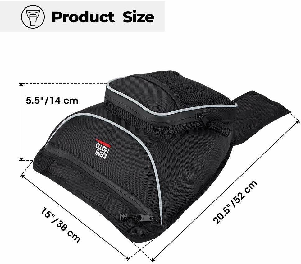 KEMIMOTO UTV Cab Center Storage Bag For POLARIS RZR 900 RZR 570 S 800 XP 1000