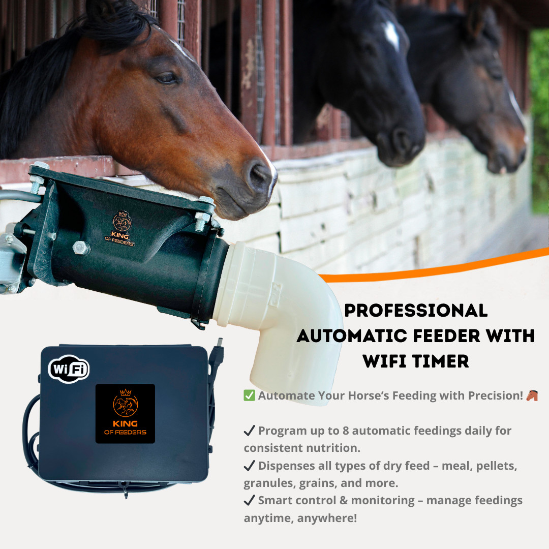WiFi Automatic Horse Feeder – Smart Food Dispenser with Remote Timer Control