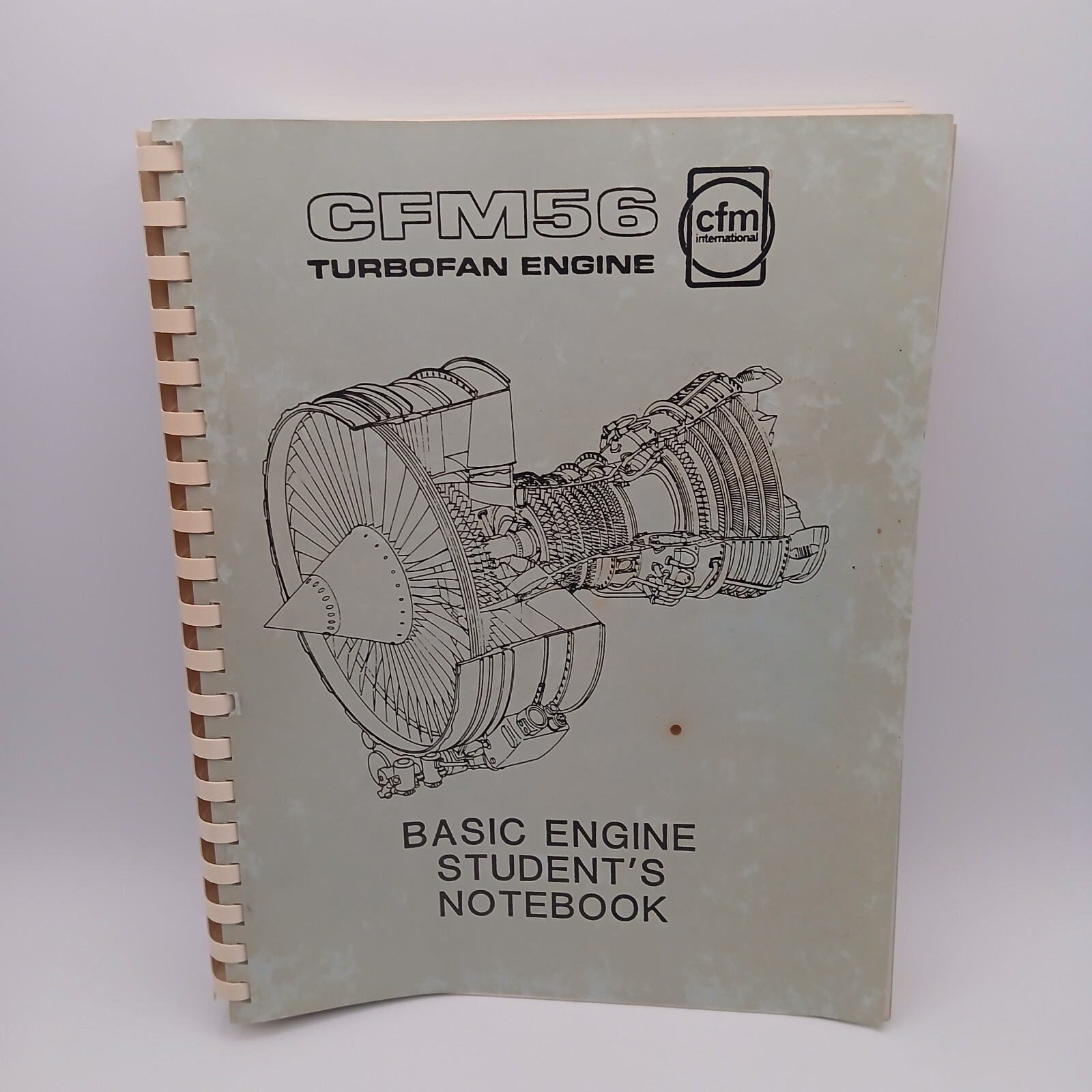 Vintage CFM International CFM56 Turbofan Engine Basic Students Notebook Manual