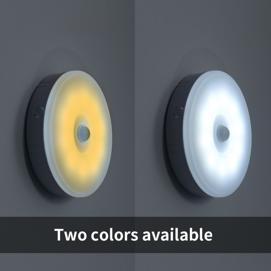 LED Motion Sensor Under Cabinet Closet Light USB Rechargeable Kitchen Lamp