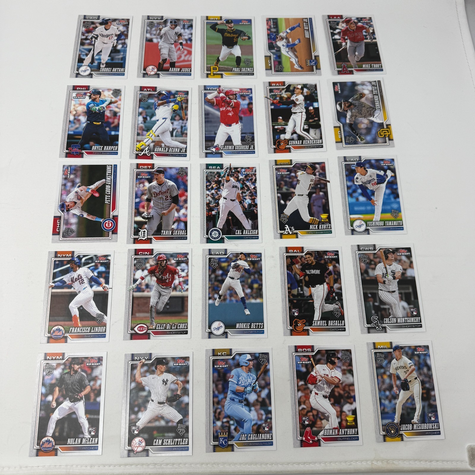 2026 Topps RIP NIGHT Baseball Rookie PYC You Pick Your Card Lot to Complete Set