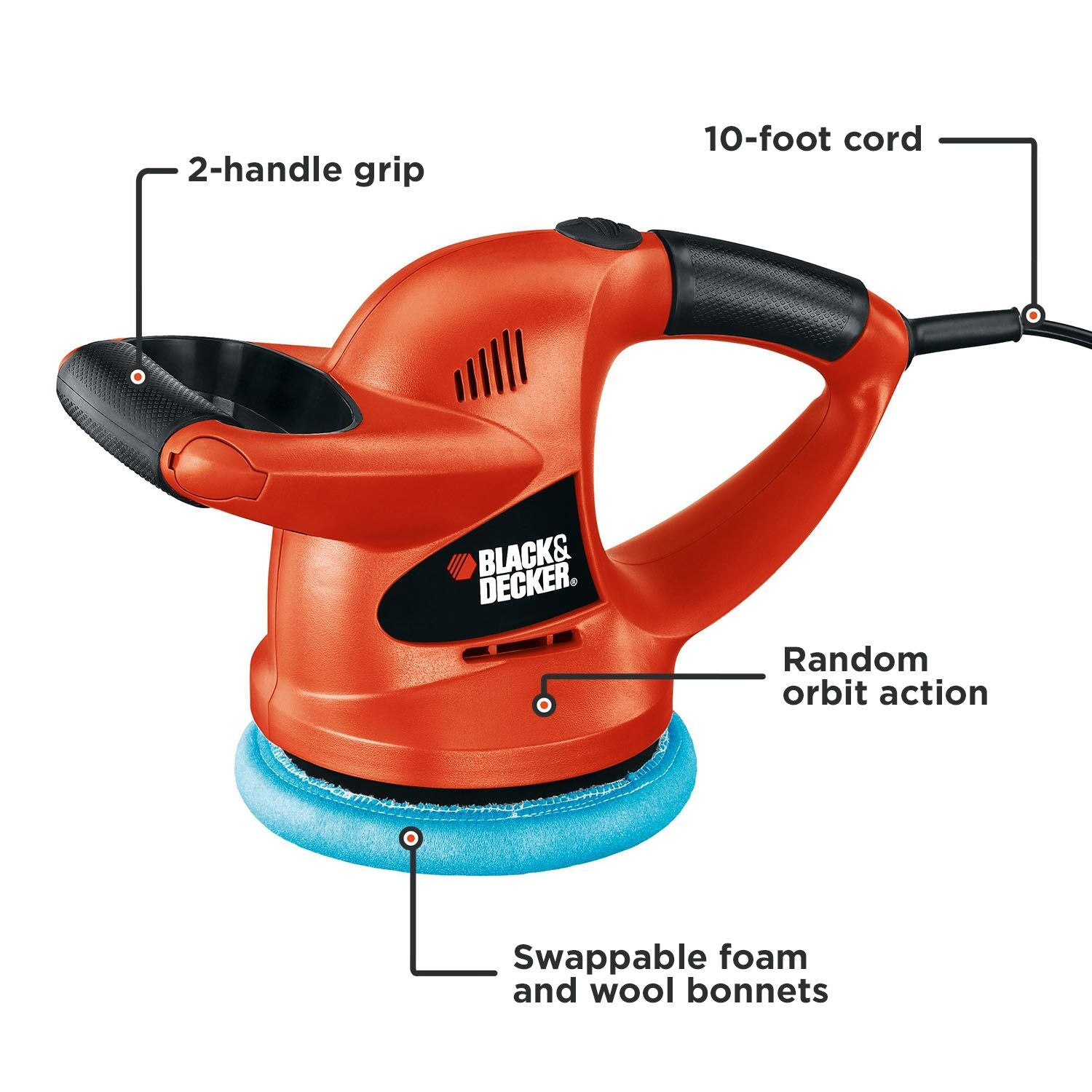 BLACK+DECKER Variable Speed Polisher, 6-Inch - WP900