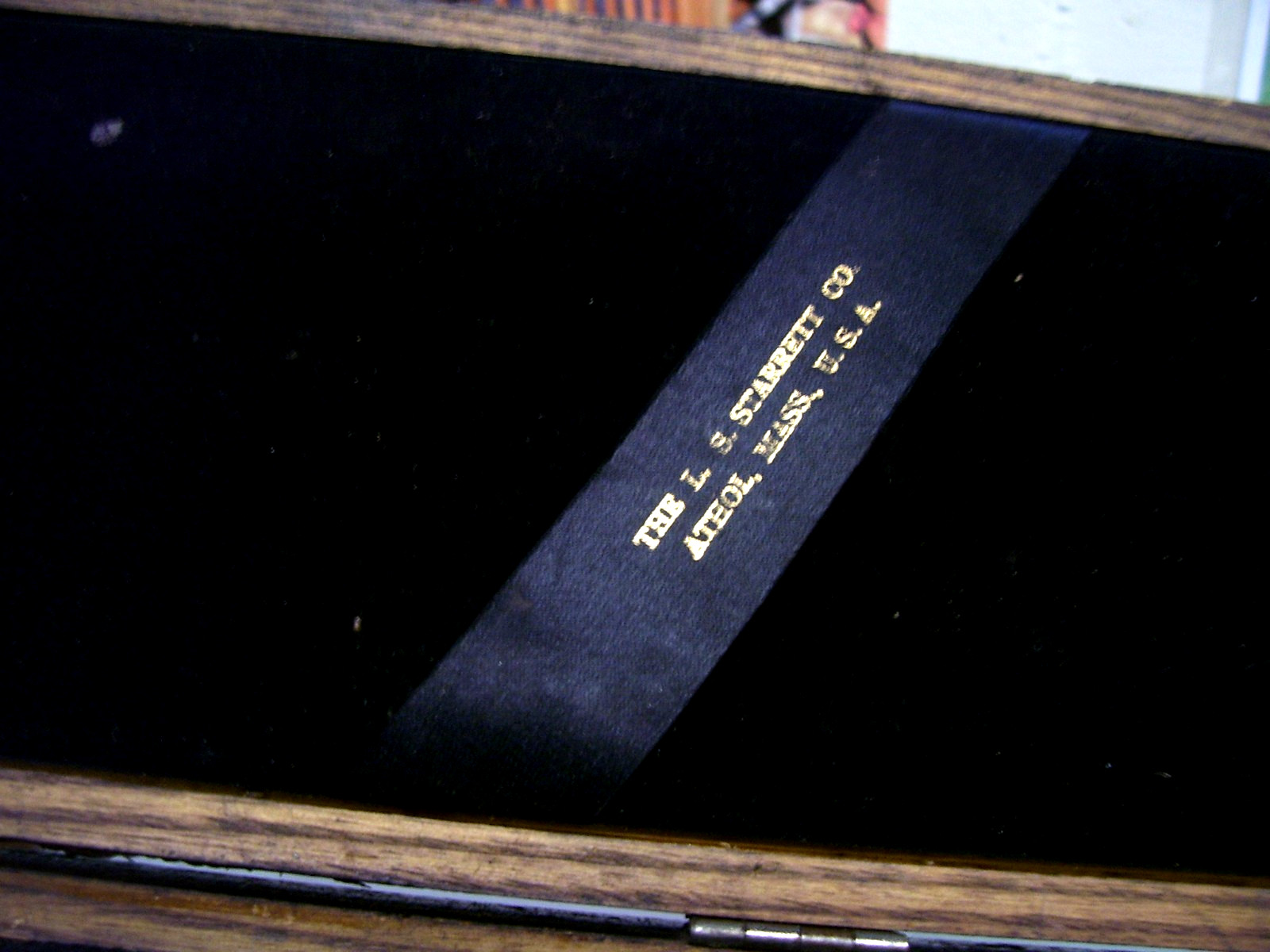 Vtg L.S. Starrett No. 122 13” Vernier Caliper - Machinist Tool - USA, Oak Case