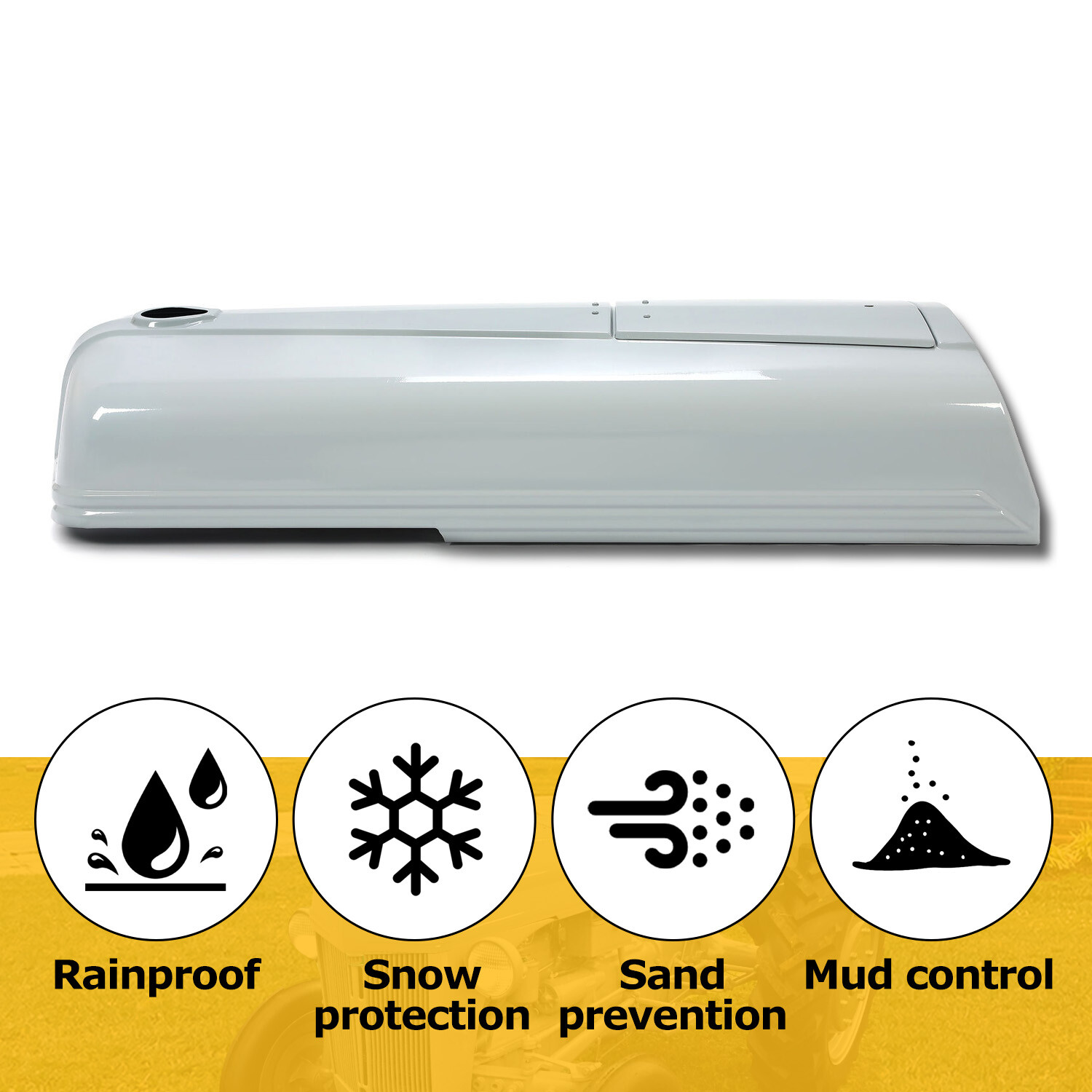 Gray Tractor Hood w/ Battery Door For Ford 2N 9N 8N Replace For 8N16612 9N16938C