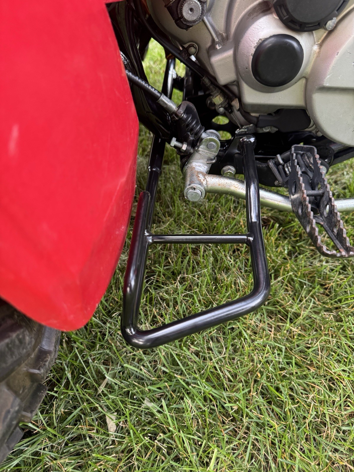 HONDA BIG RED 250 250ES HEEL GUARD FOOT REST 85-88 HONDA BIG RED