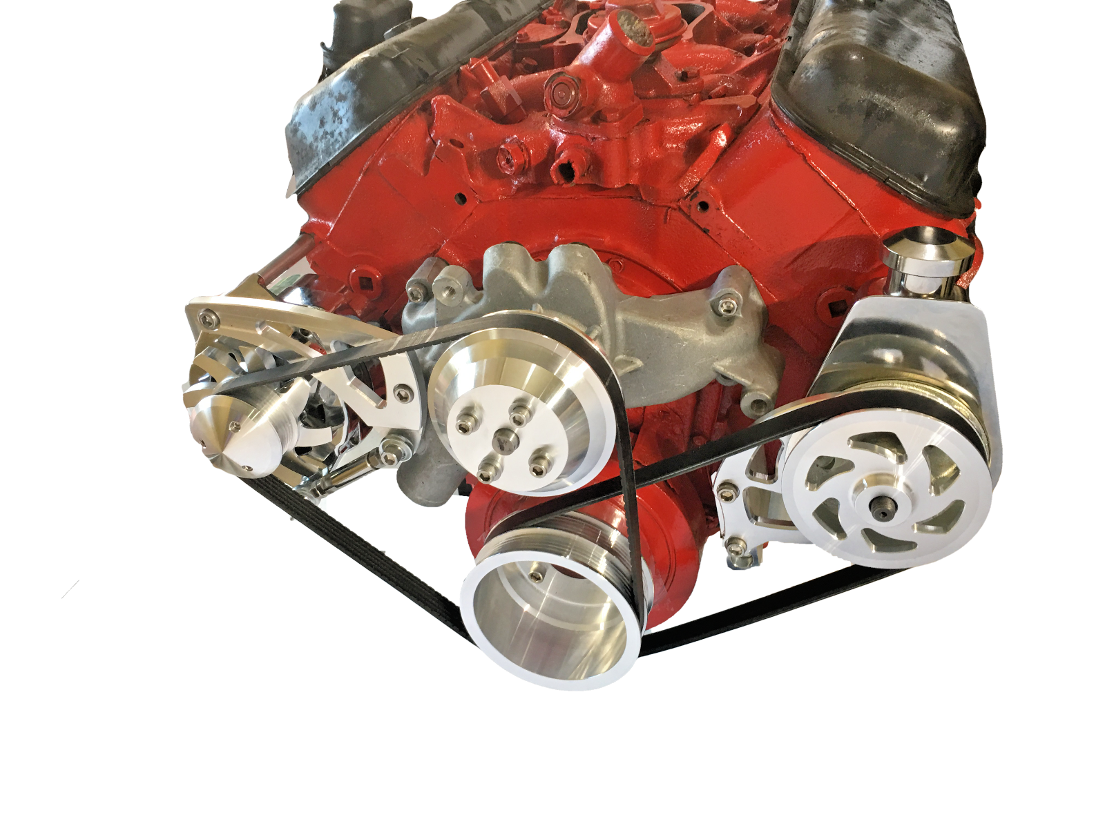 Big Block Chevy Serpentine Pulley Conversion Kit ALT PS LWP BBC 396 427 454 3