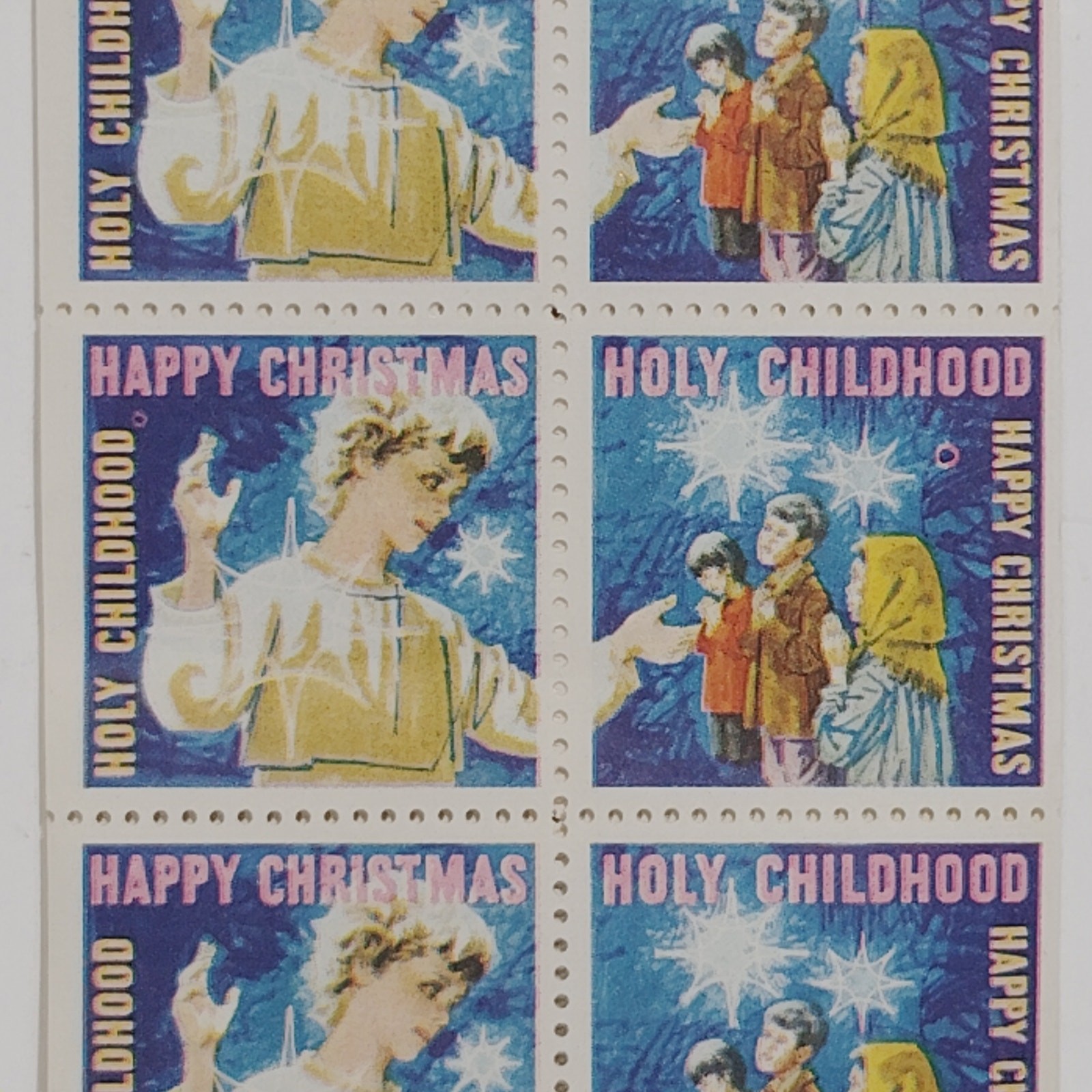 1967 Holy Childhood Christmas Seals – Lot of 80 MNH – Catholic Charity Labels