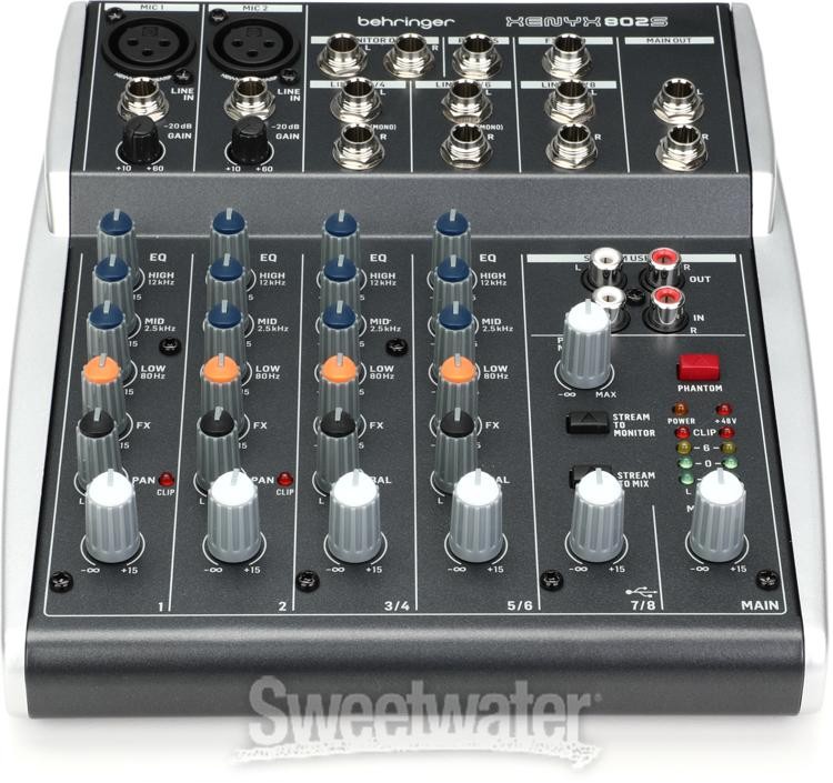 Behringer Xenyx 802S 8-channel Analog Streaming Mixer
