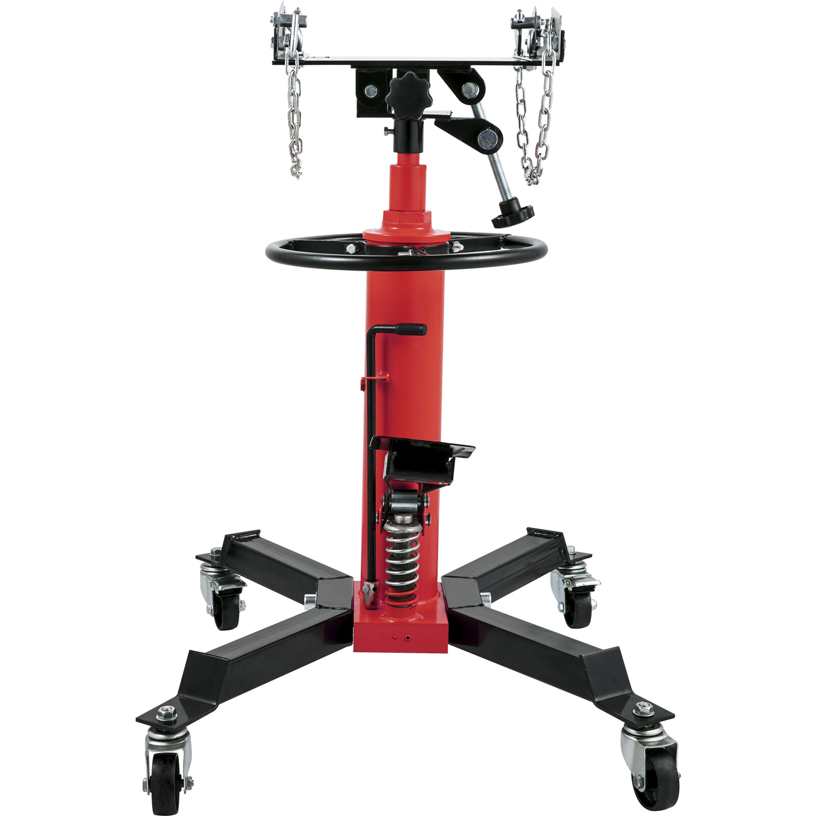 1322-1660 LBS 2 Stage Hydraulic Transmission Jack w/360°Swivel Wheel Lift Hoist
