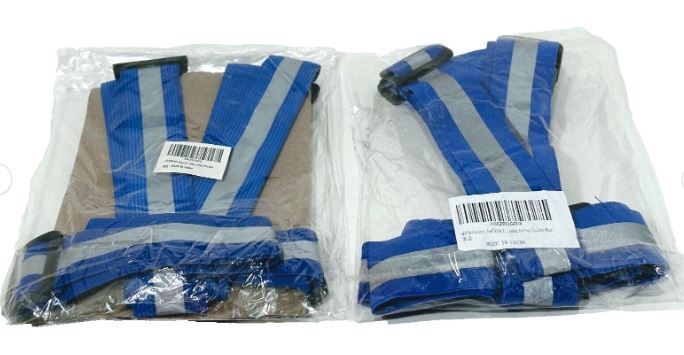 LED Reflective Running Vest High Visibility Warning Lights With Battery (2PK)