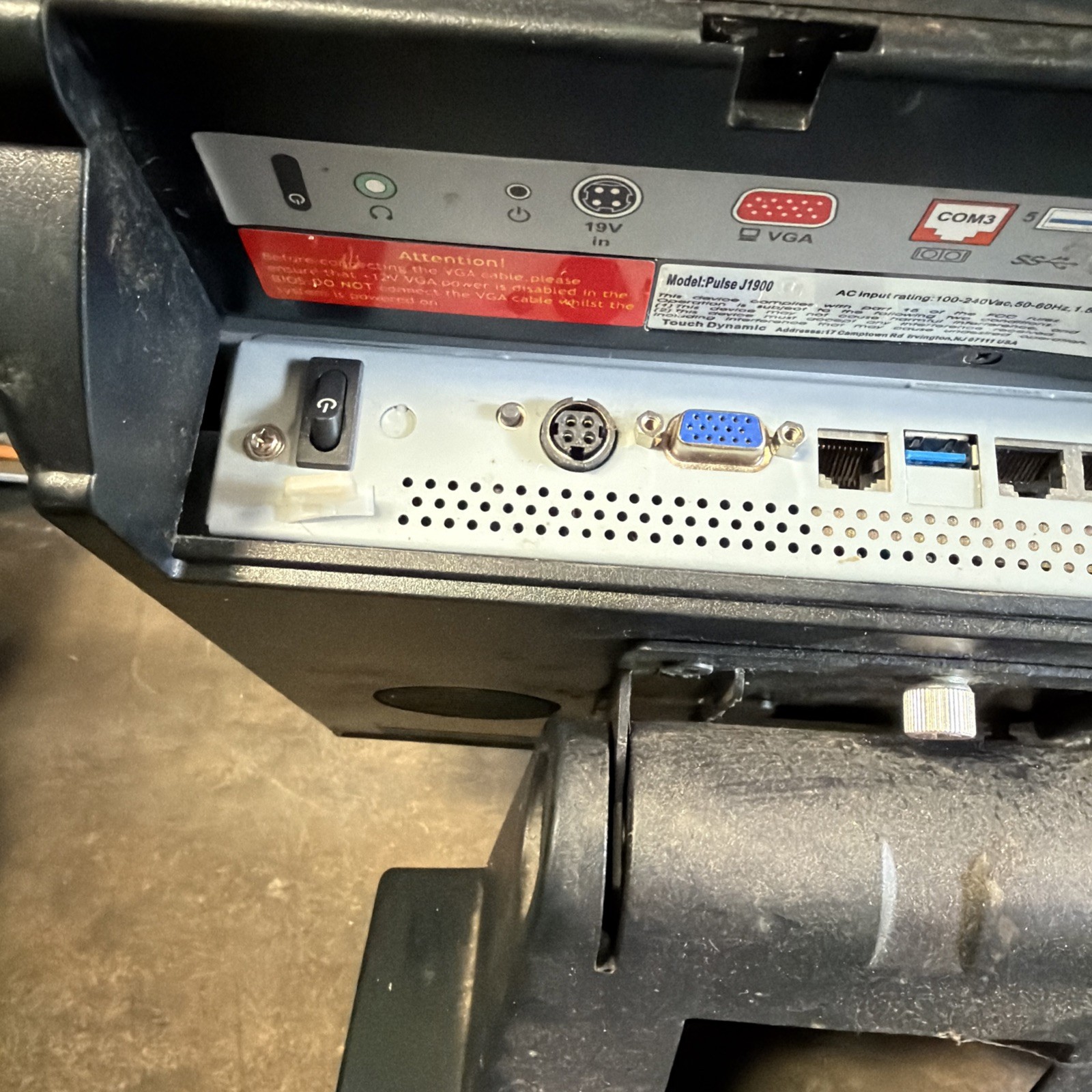 Touch Dynamic Pulse J1900 POS W/ Touchscreen