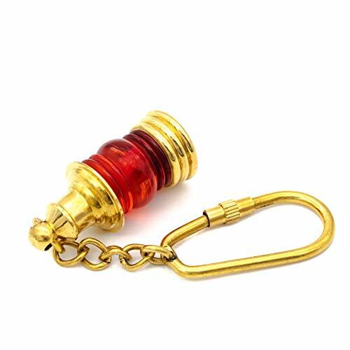Keychain Miniature Medieval Brass Lantern Nautical Functional Handmade Accessory