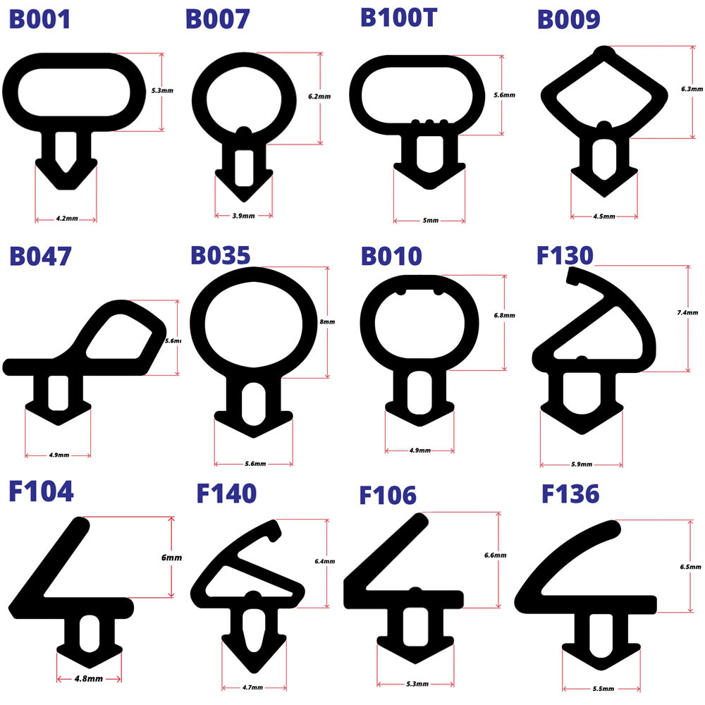 uPVC Window & Door Bubble Gasket Seal Flipper Double Glazing Rubber Draught Seal