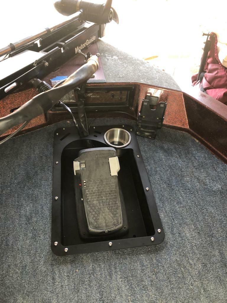 Recessed Trolling Motor Foot Pedal Pan Tray