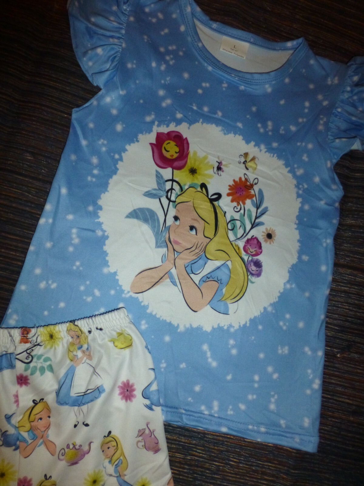 NEW Boutique Alice in Wonderland Girls Shorts Outfit