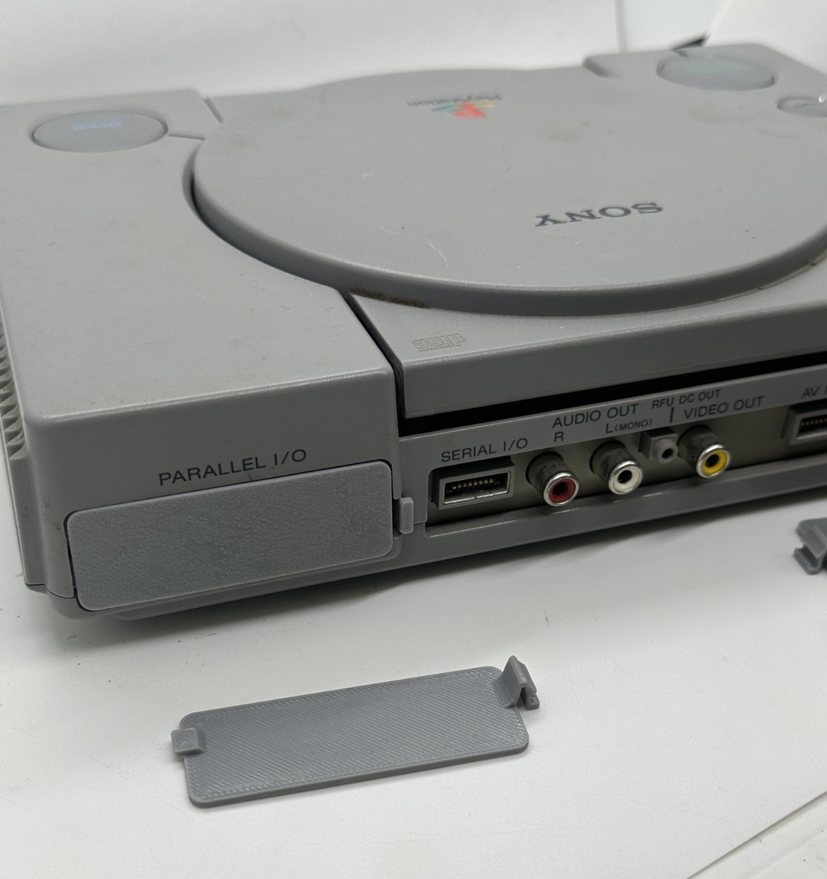 Sony PlayStation 1 PS1 3D Printed Replacement Parallel Port I/O Slot Cover SCPH
