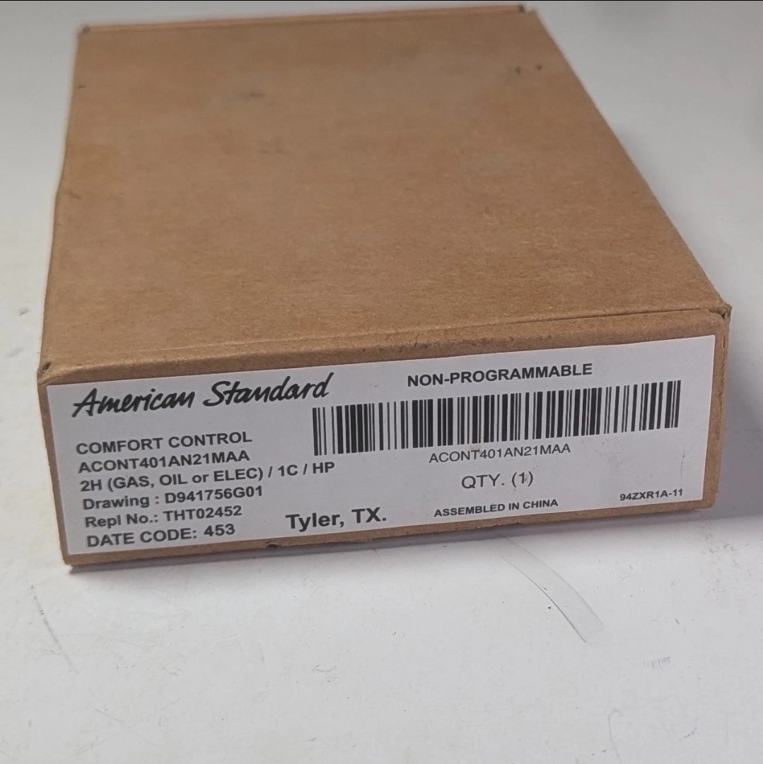 AMERICAN STANDARD HEATING  &  AIR CONDITIONING THERMOSTAT MODEL ACONT401AN21MAA
