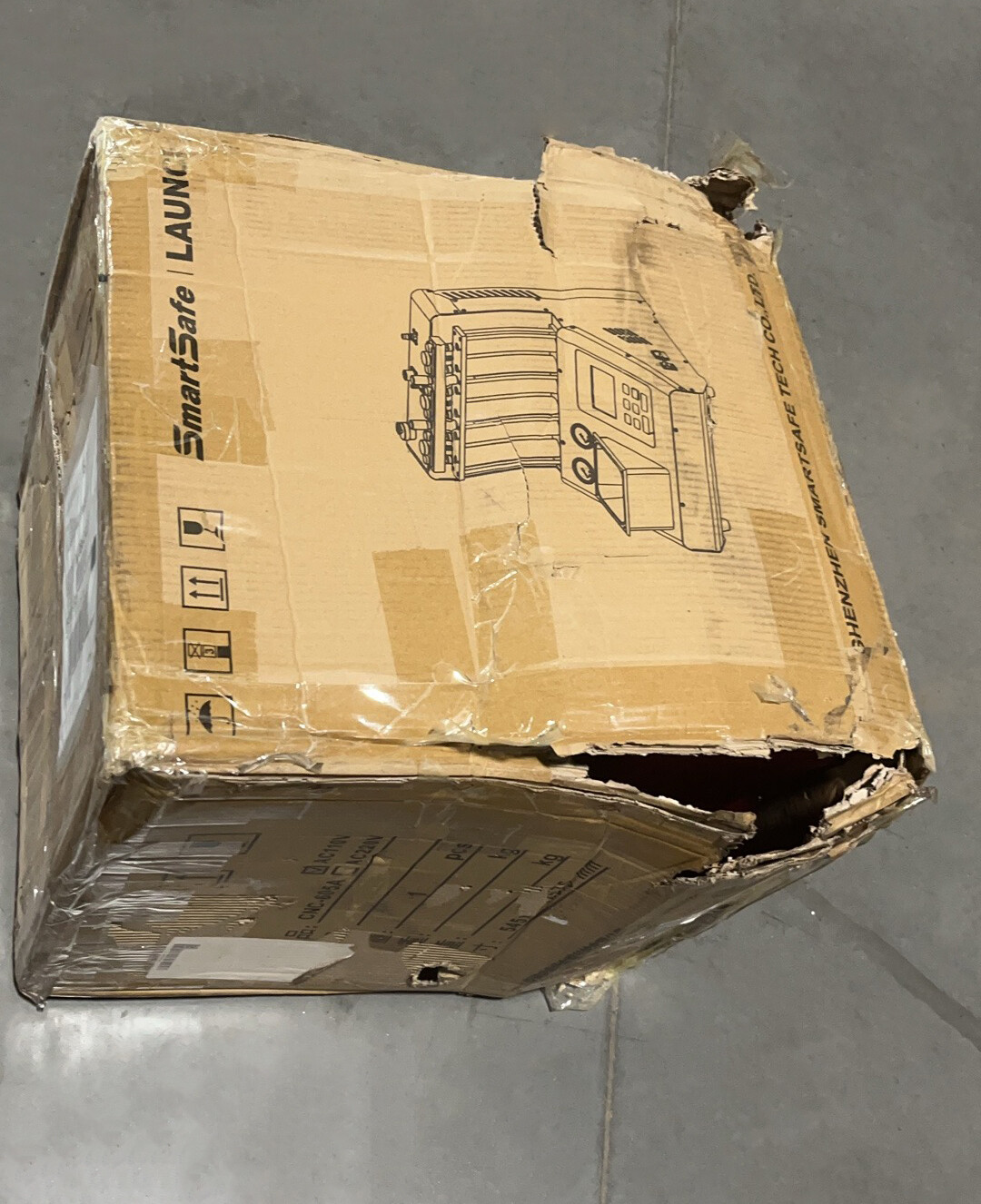 LAUNCH CNC605A Fuel Injector Cleaner Tester Kit Ultrasonic Cleaning Machine Used